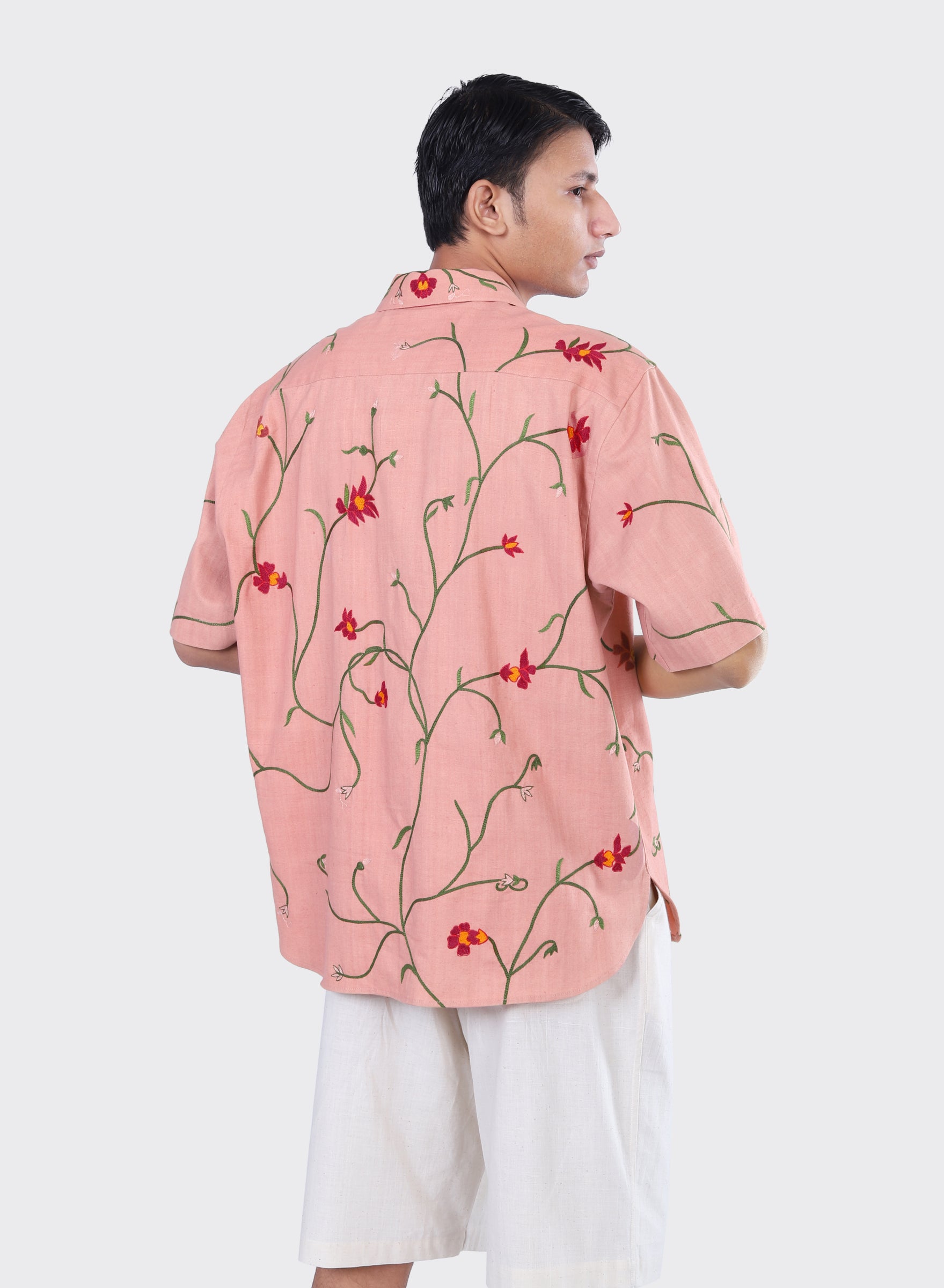 RONEN_Embroidery Emb19 Coral | | Color:Embroidery Emb19 Coral【KARDO_カルド】【archive】