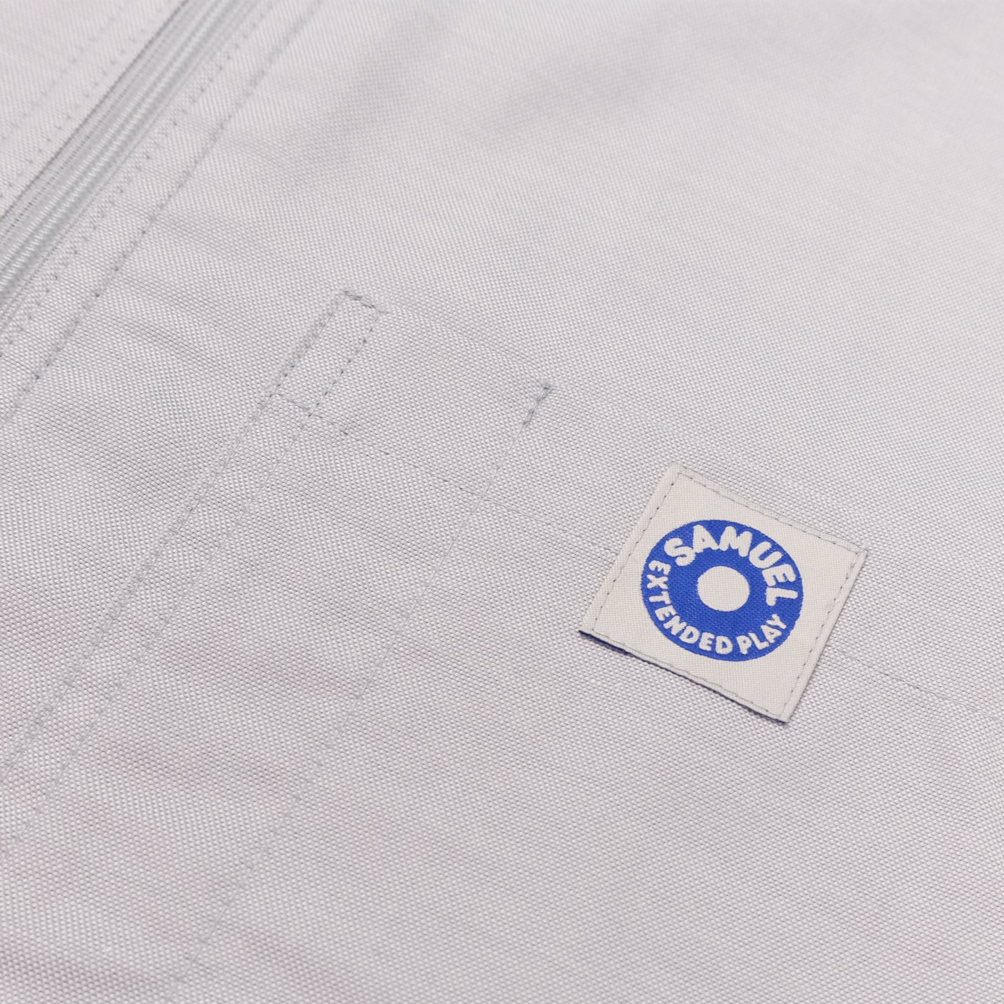 SAMUEL × Manhattan Records HALF ZIP WORK SHIRTS | Color:Gray | S-25SS-SH-001【SAMUEL_サミュエル】 【ネコポス選択可能】