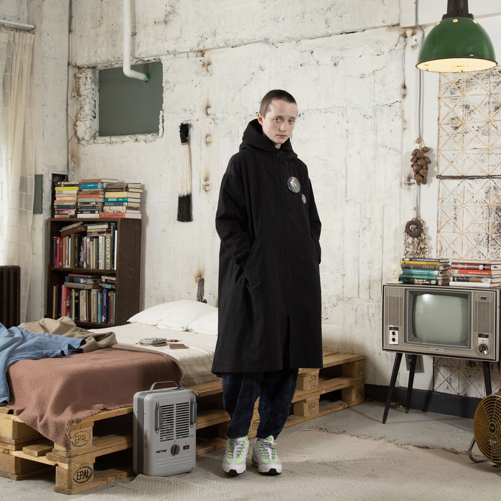 SF23AW-15 | Woodstock Mods Coat | Color:Black【STOF_ストフ】【archive】
