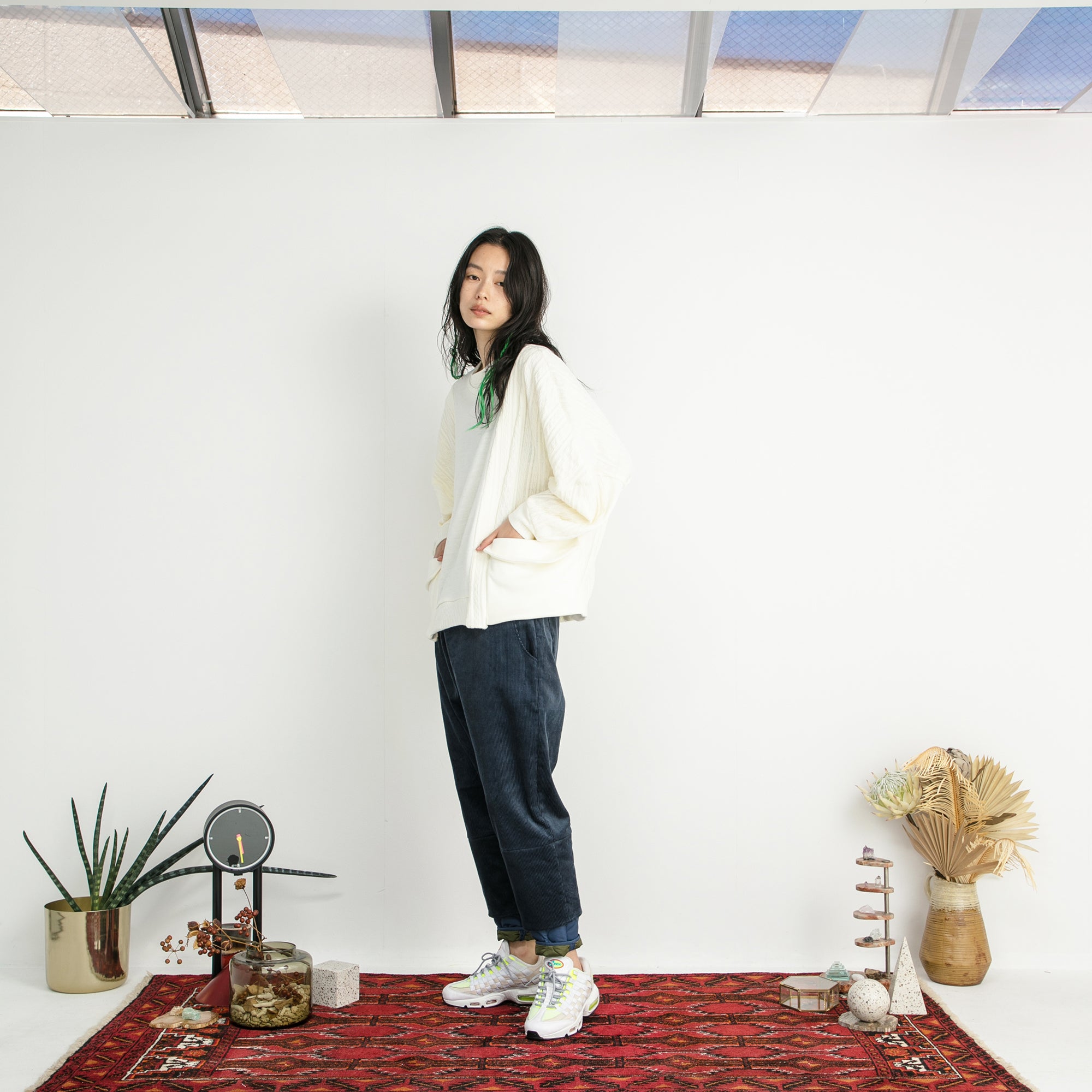 SF24AW-02_BLUE | Layer Corduroy Pants | Color:Blue【STOF_ストフ】【archive】