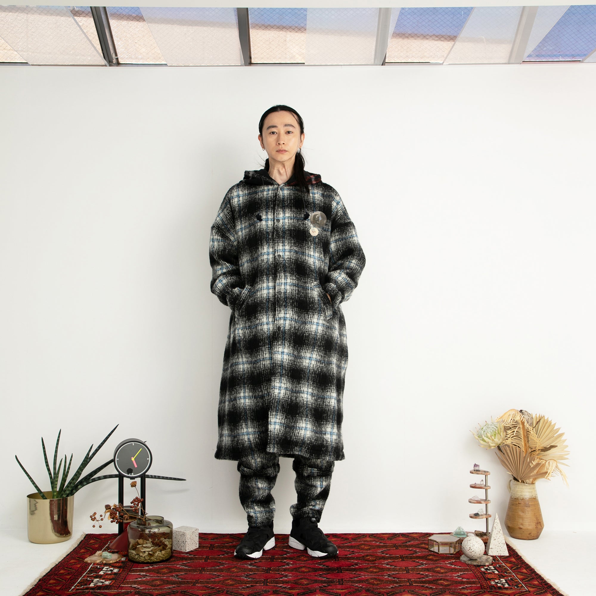 SF24AW-06_BLACK | Wool Shaggy Coach Coat | Color:Black【STOF_ストフ】【archive】