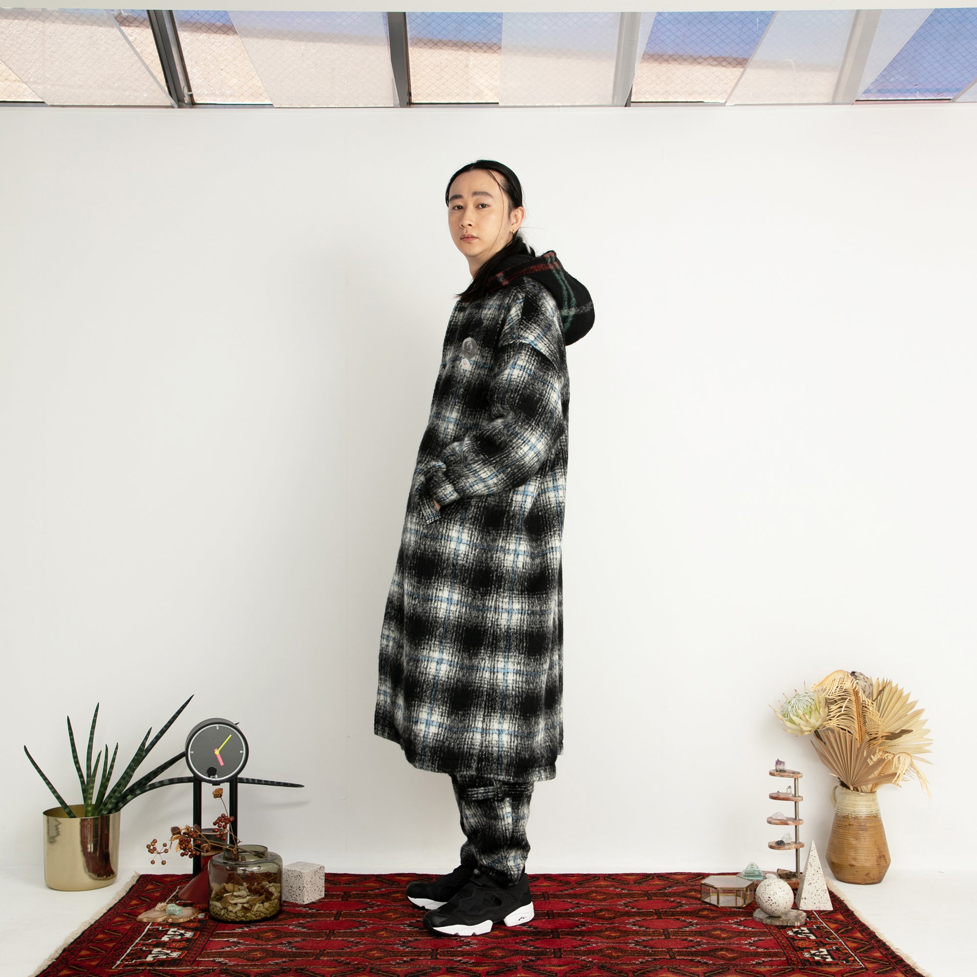 SF24AW-06_BLACK | Wool Shaggy Coach Coat | Color:Black【STOF_ストフ】【archive】