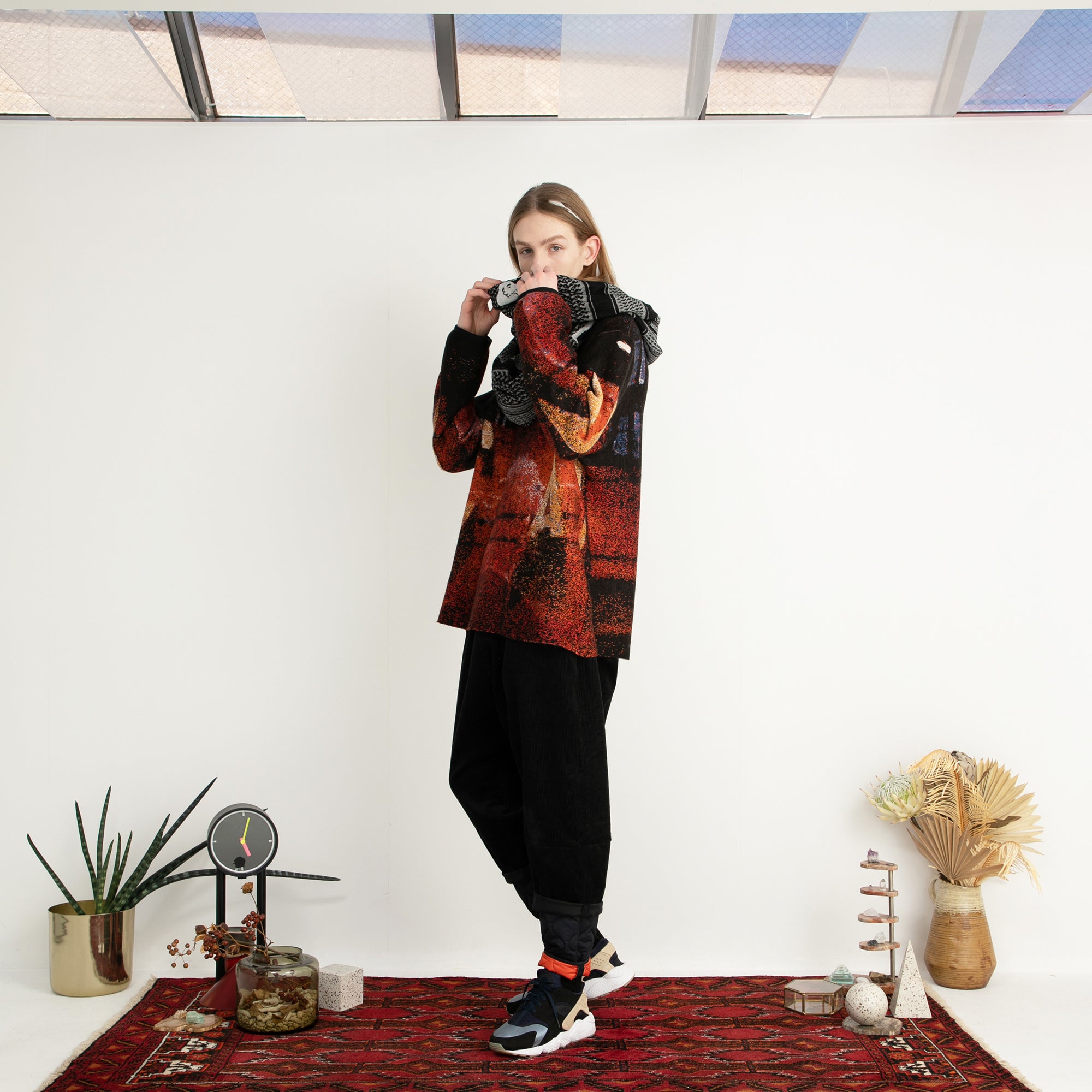 SF24AW-18_SCHMUG | Roots JQ Loop Stole | Color:Schmug【STOF_ストフ】【archive】