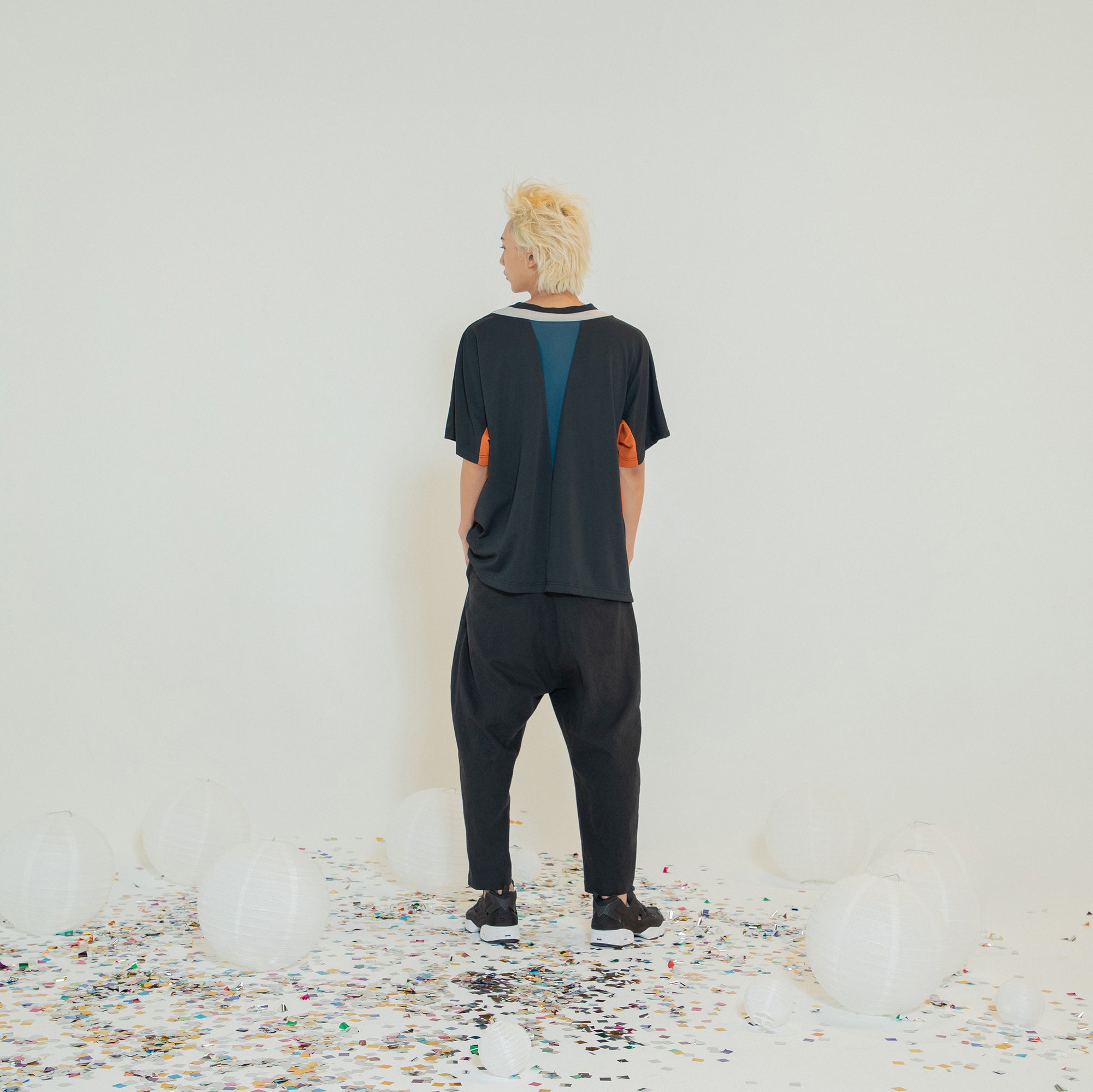 SF24SS-12B | Linen UTAGE Embroi Pants | Color:Black【STOF_ストフ】【archive】