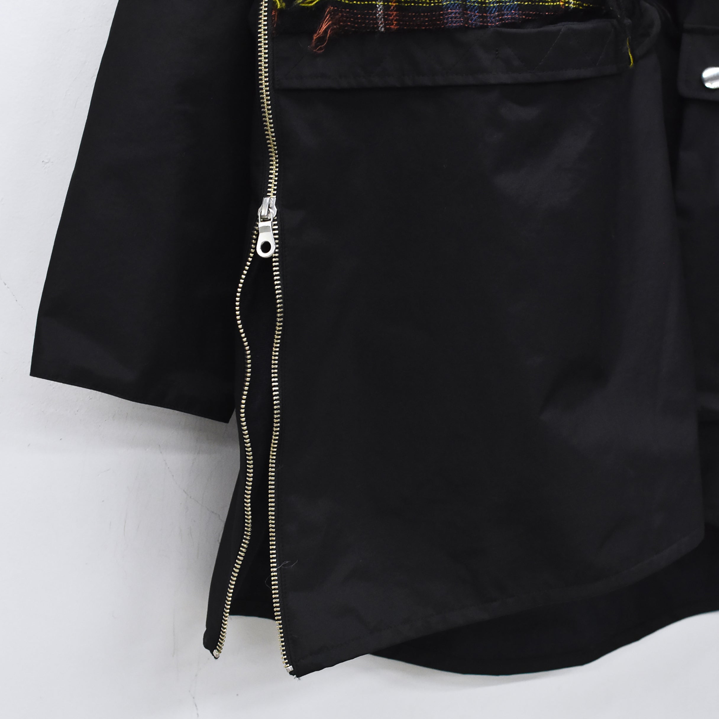 FRINGE WOOL MIX PULLOVER COAT | Color_Black | No_sf25aw-01_black【STOF_ストフ】【入荷予定アイテム・入荷連絡可能】