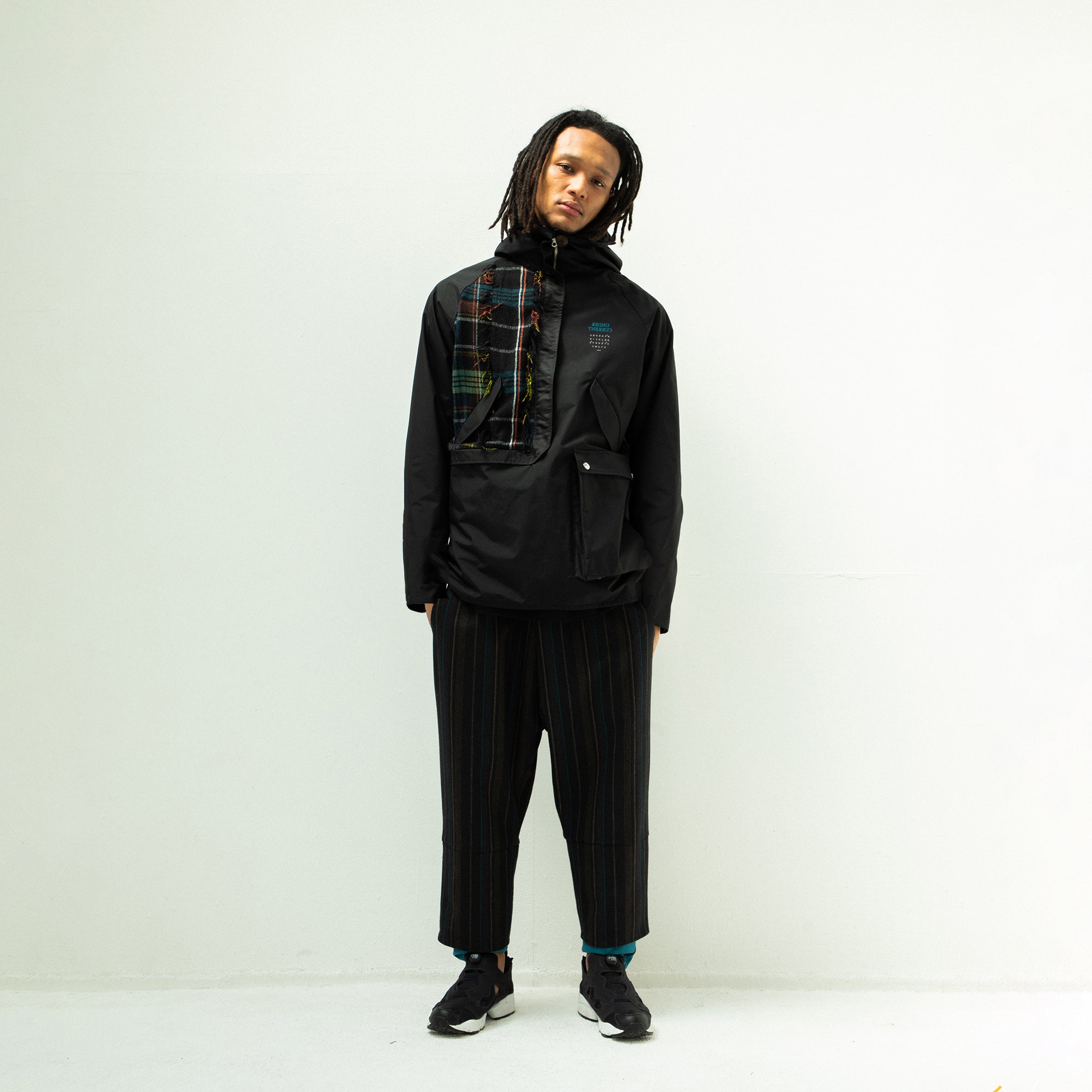 FRINGE WOOL MIX PULLOVER COAT | Color_Black | No_sf25aw-01_black【STOF_ストフ】【入荷予定アイテム・入荷連絡可能】