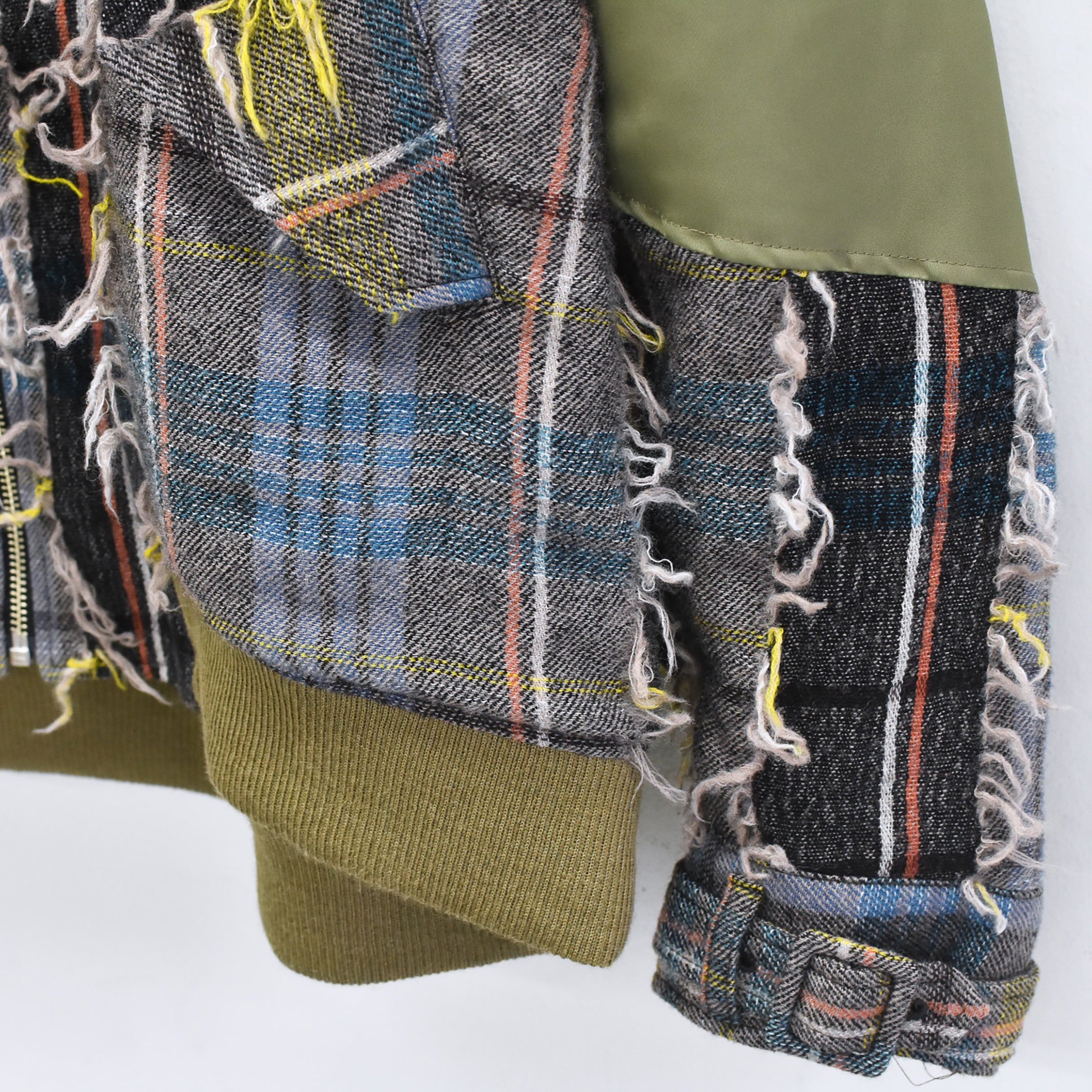 FRINGE WOOL MIX HOODED BLOUSON | Color_Beige | No_sf25aw-02_beige【STOF_ストフ】【入荷予定アイテム・入荷連絡可能】