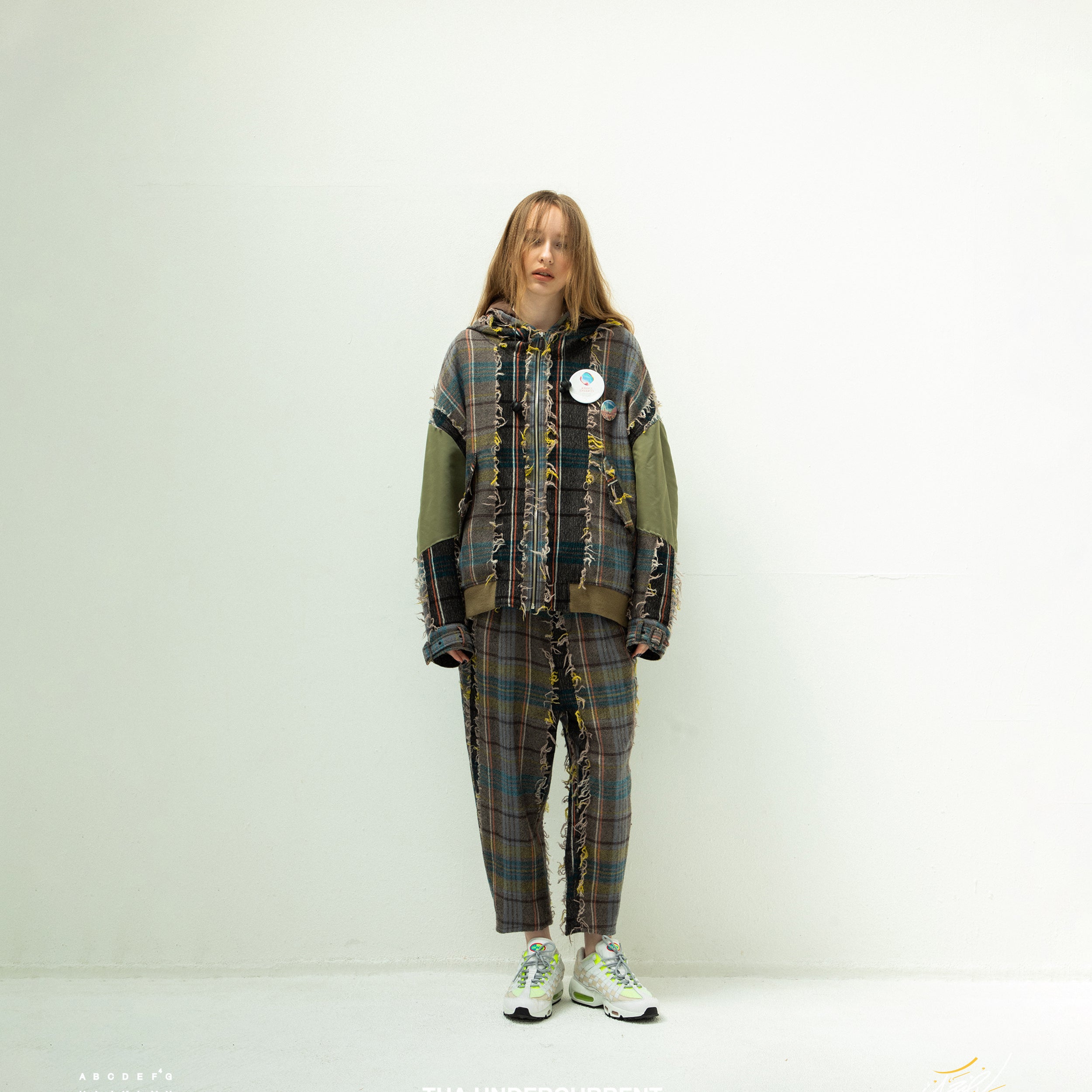FRINGE WOOL MIX HOODED BLOUSON | Color_Beige | No_sf25aw-02_beige【STOF_ストフ】【入荷予定アイテム・入荷連絡可能】