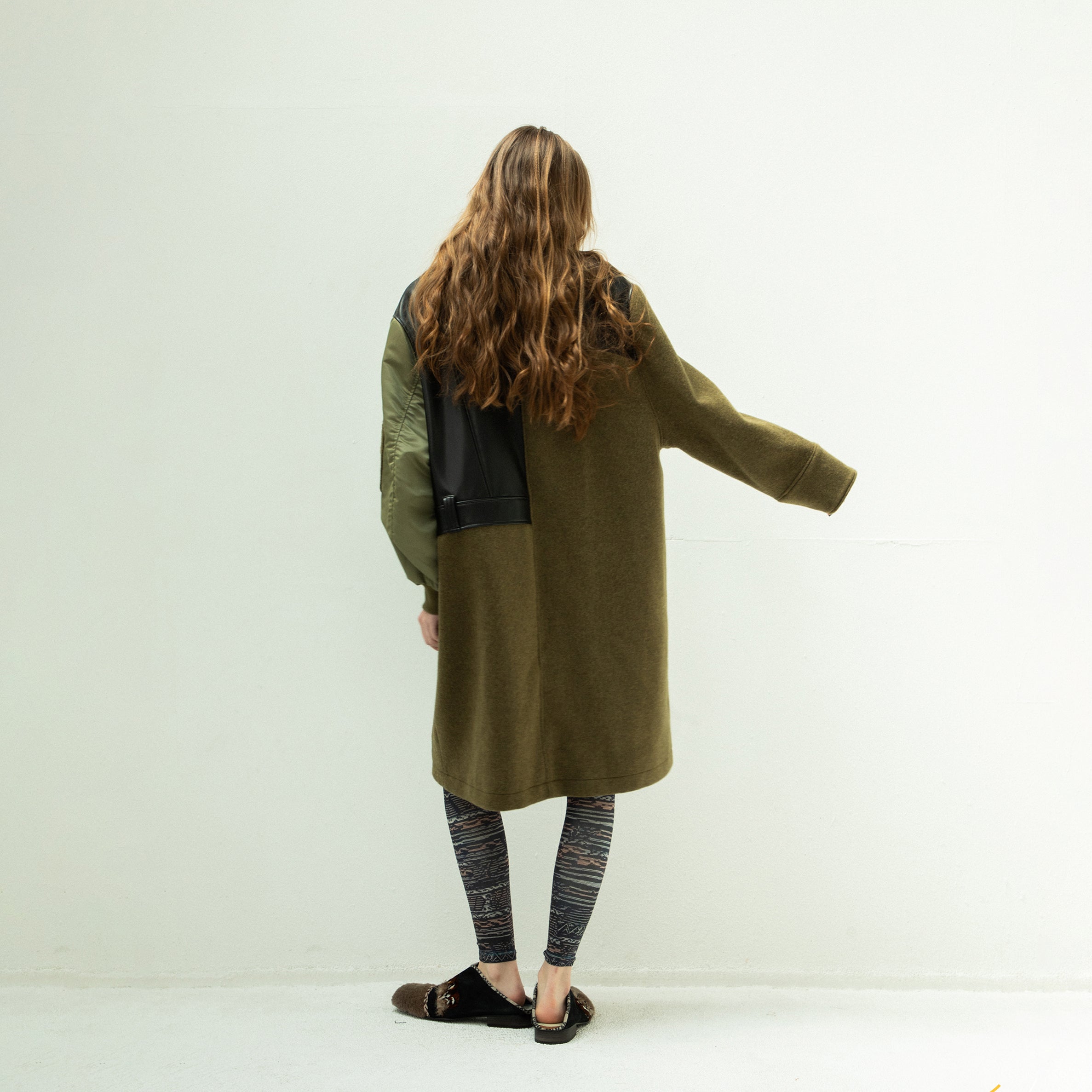 FUSION RIDERS MIX COAT | Color_Khaki | No_sf25aw-04_khaki【STOF_ストフ】