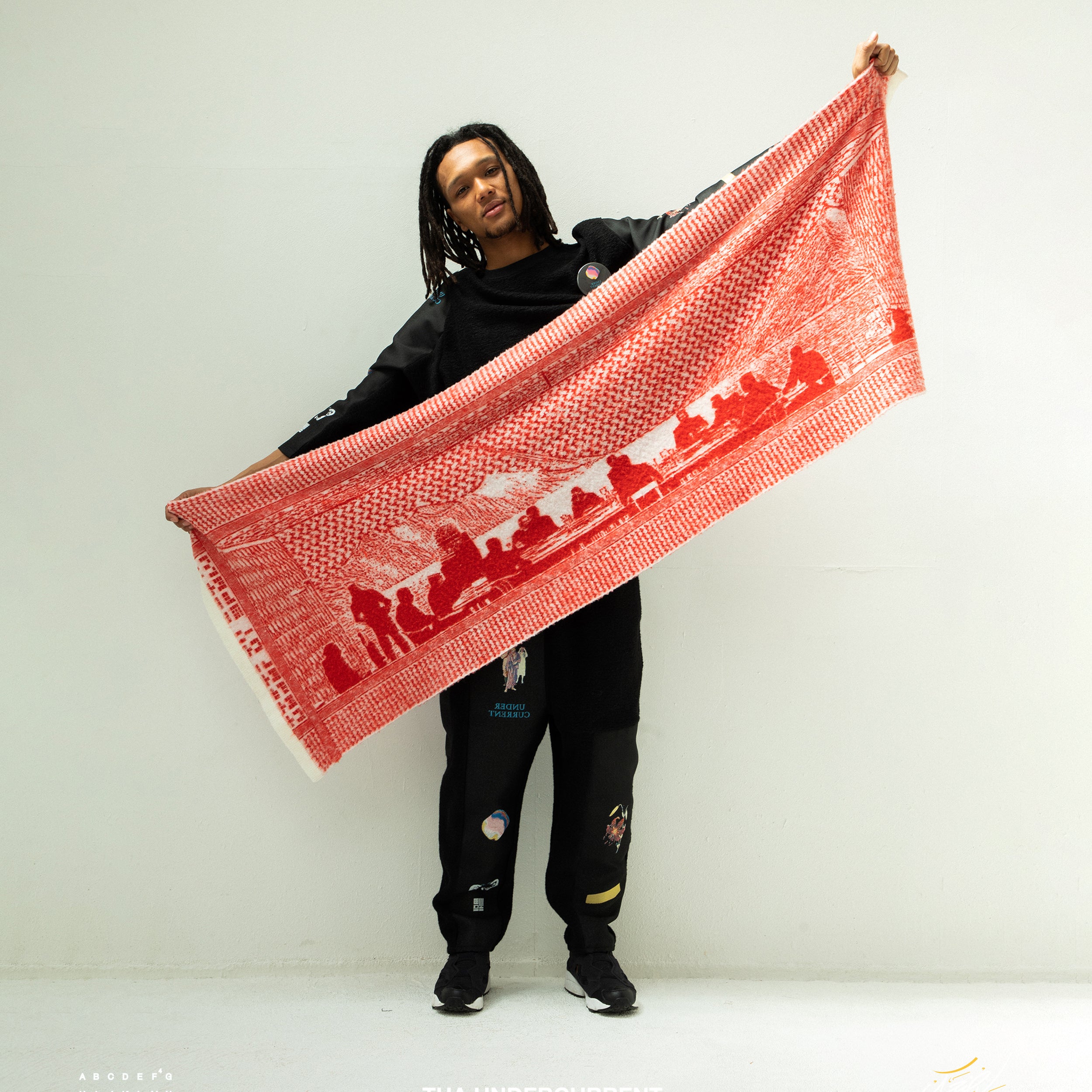 STAR SCHMUG STOLE | Color_Red | No_sf25aw-13_red【STOF_ストフ】