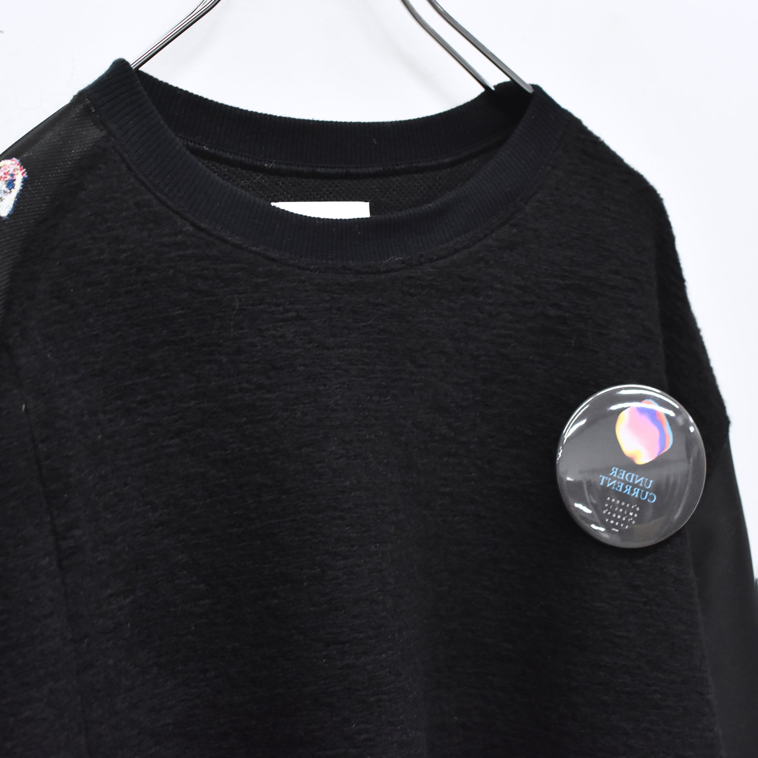 FLAGMENTS MIX PULLOVER | Color_Black | No_sf25aw-17_black【STOF_ストフ】【入荷予定アイテム・入荷連絡可能】