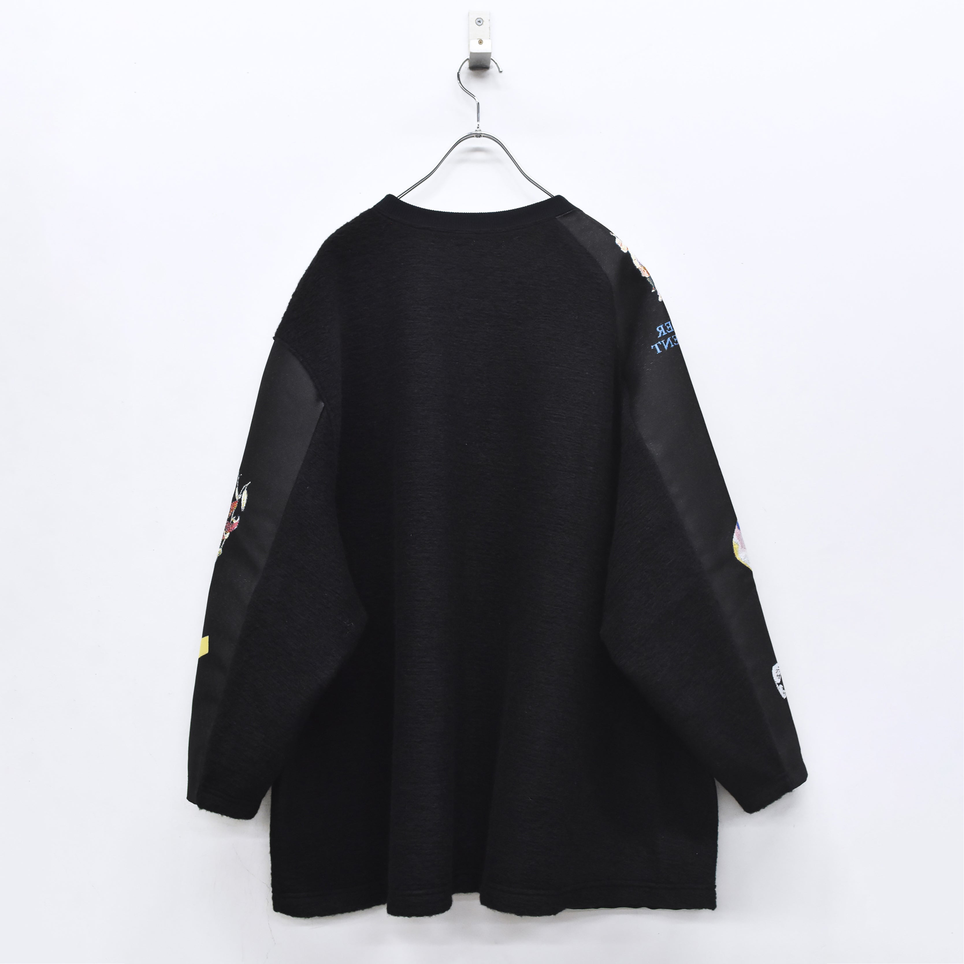 FLAGMENTS MIX PULLOVER | Color_Black | No_sf25aw-17_black【STOF_ストフ】【入荷予定アイテム・入荷連絡可能】