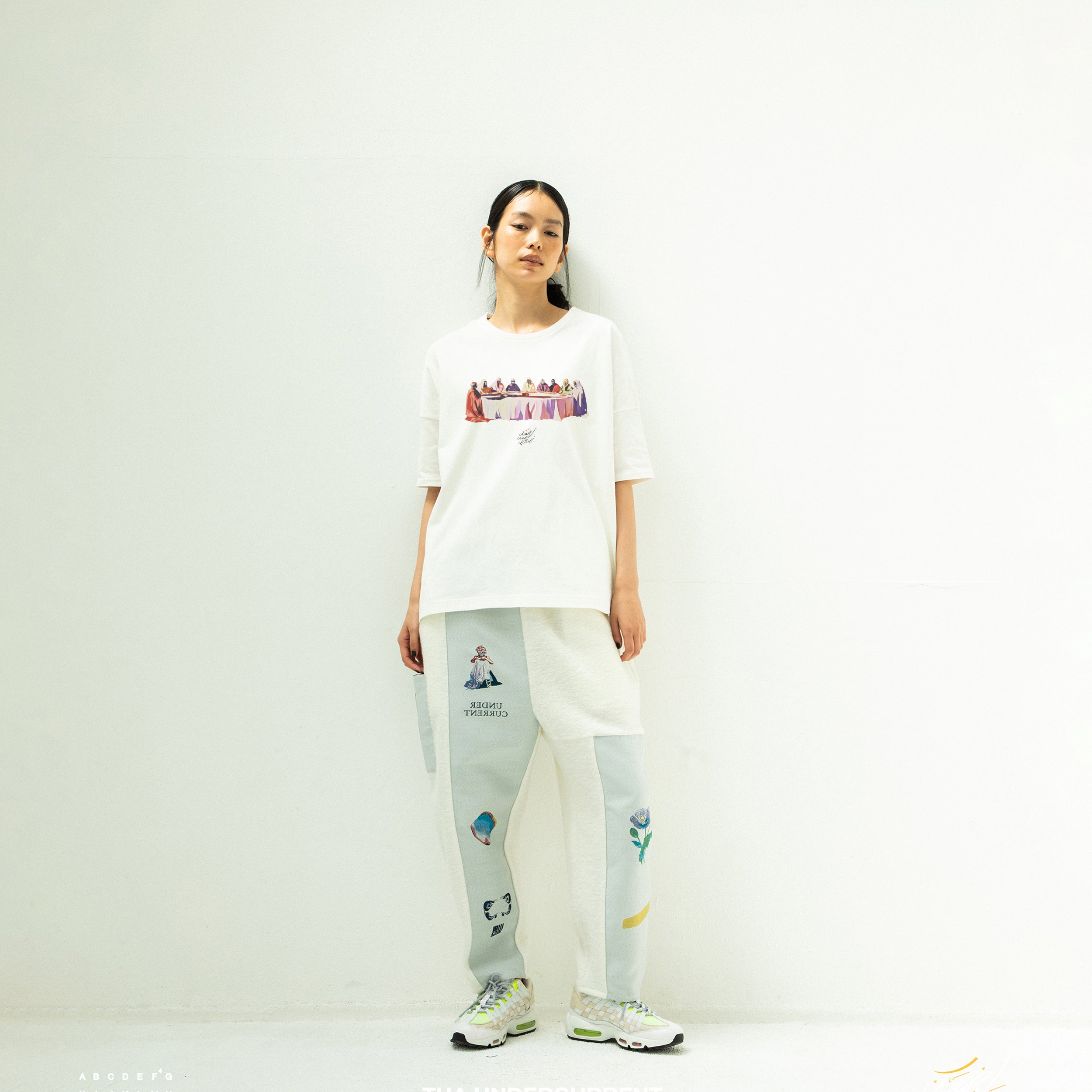 FLAGMENTS MIX DAYOFF PANT | Color_White | No_sf25aw-18_white【STOF_ストフ】