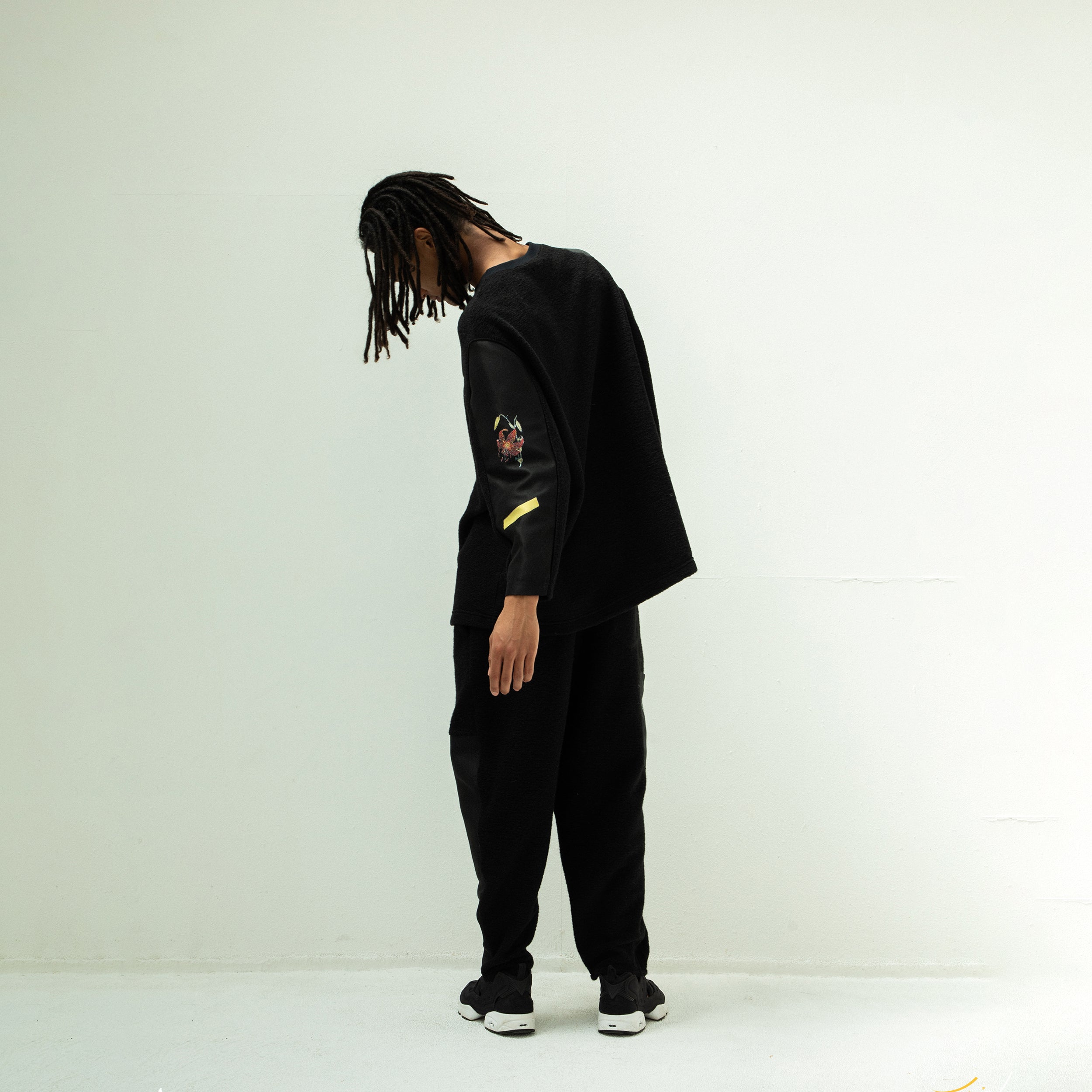FLAGMENTS MIX DAYOFF PANT | Color_Black | No_sf25aw-18_black【STOF_ストフ】【入荷予定アイテム・入荷連絡可能】