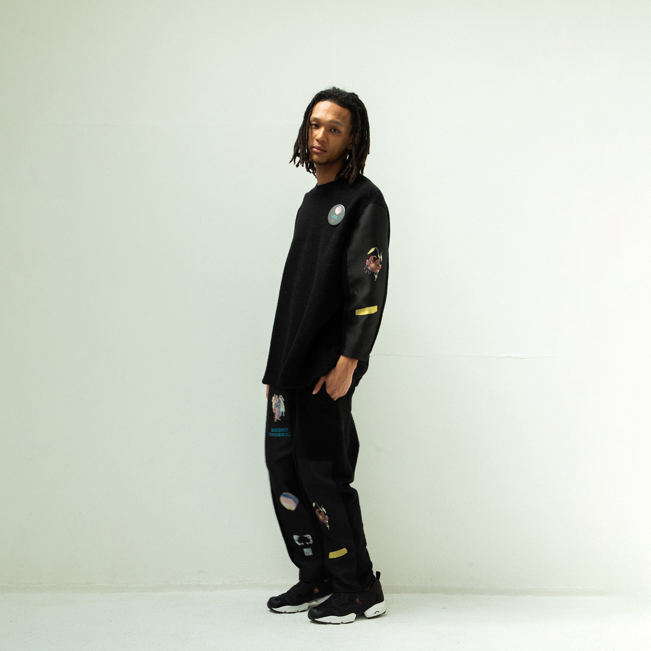 FLAGMENTS MIX DAYOFF PANT | Color_Black | No_sf25aw-18_black【STOF_ストフ】【入荷予定アイテム・入荷連絡可能】