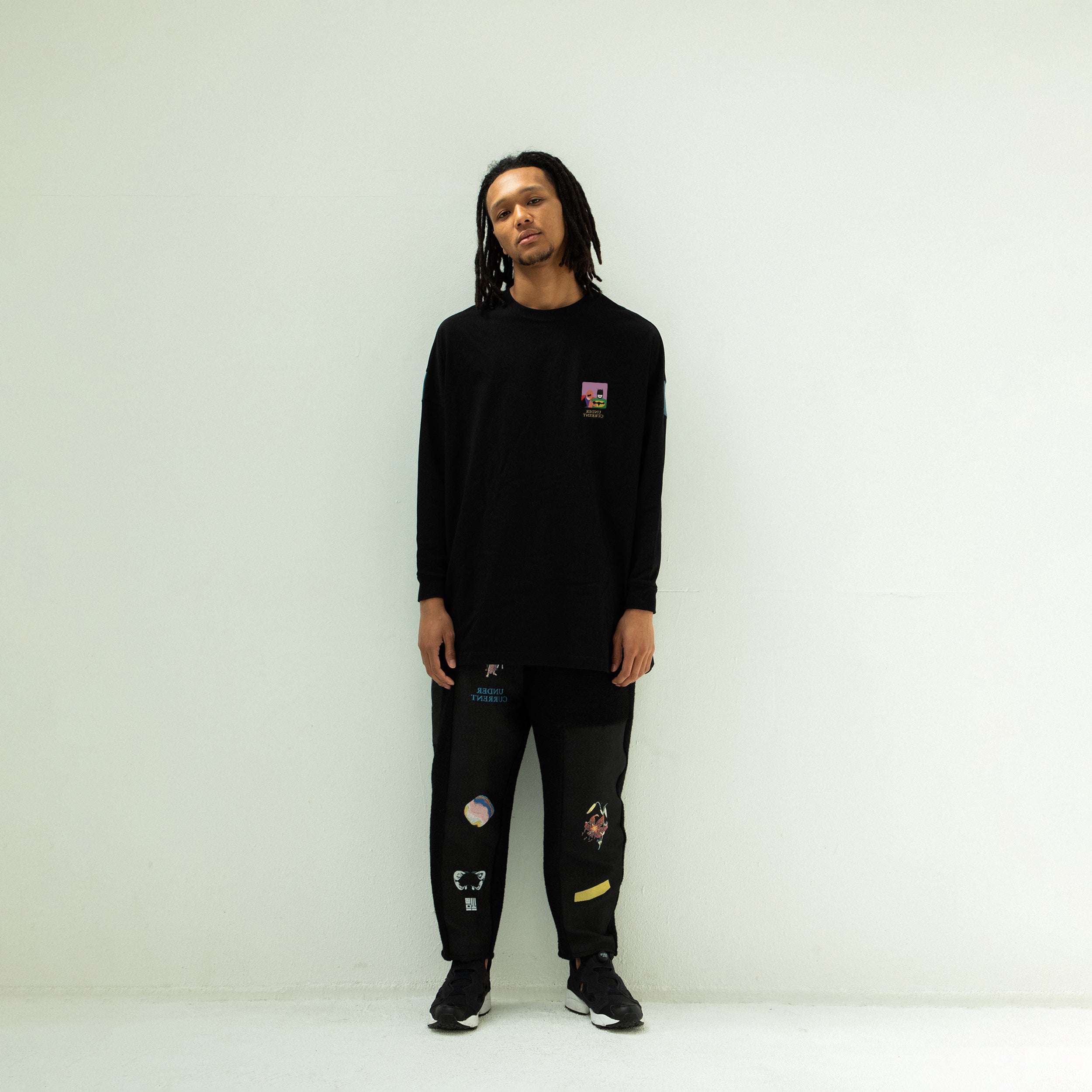 TALK ON YOUR BACK L/S T-SHIRT | Color_Black | No_sf25aw-19_black【STOF_ストフ】