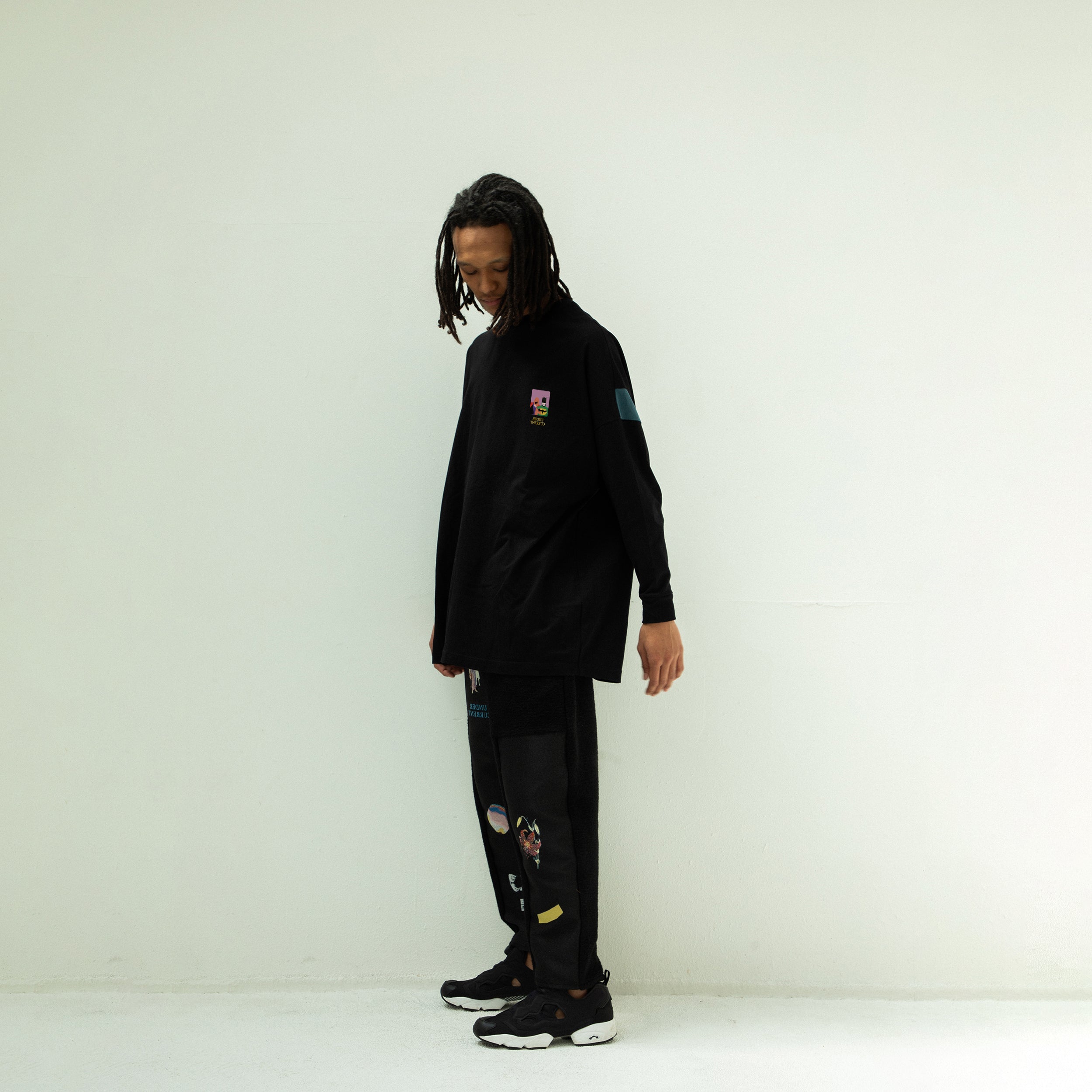 TALK ON YOUR BACK L/S T-SHIRT | Color_Black | No_sf25aw-19_black【STOF_ストフ】【入荷予定アイテム・入荷連絡可能】