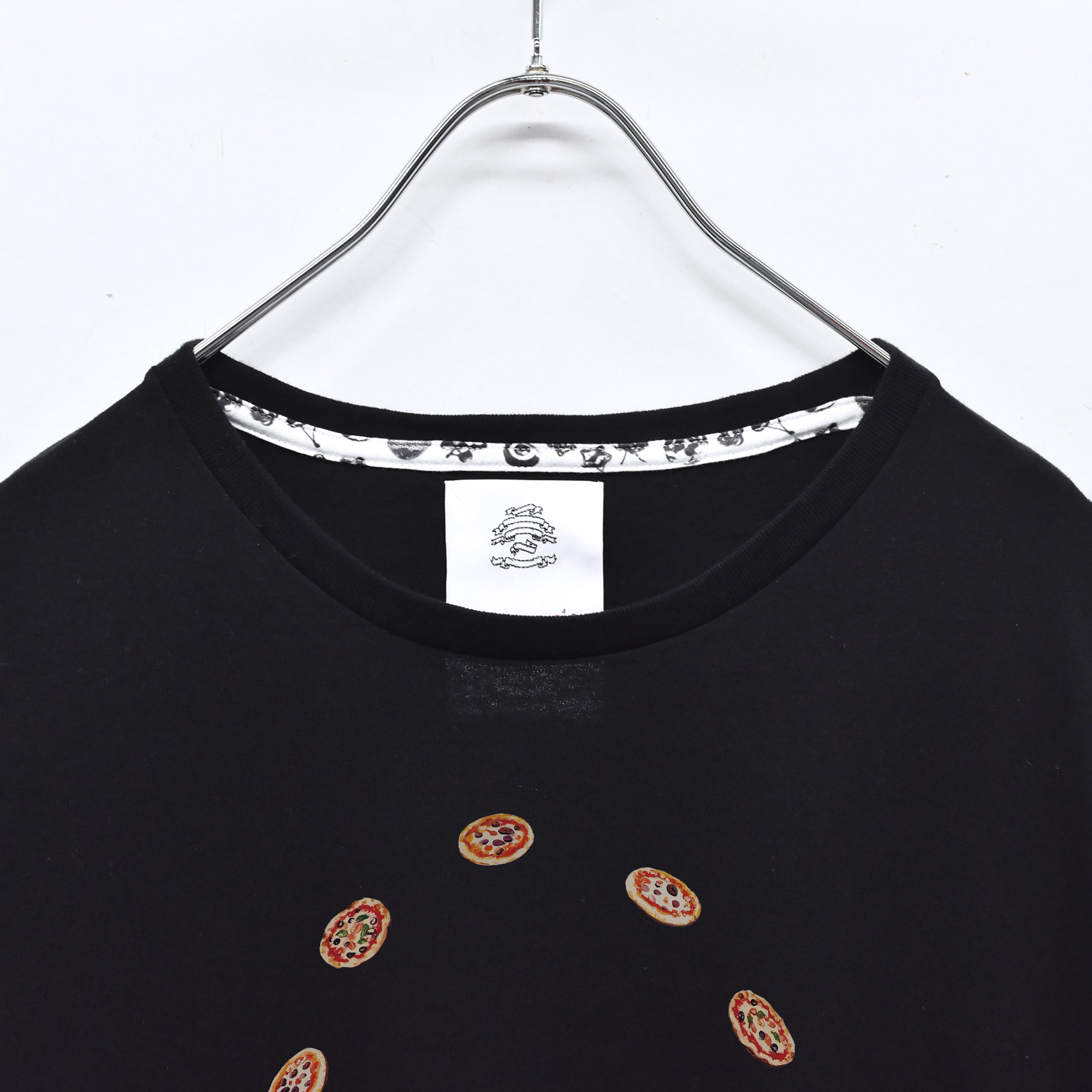 PIZZA OF LIFE T-SHIRT | Color_Black | No_sf25aw-21b_black【STOF_ストフ】