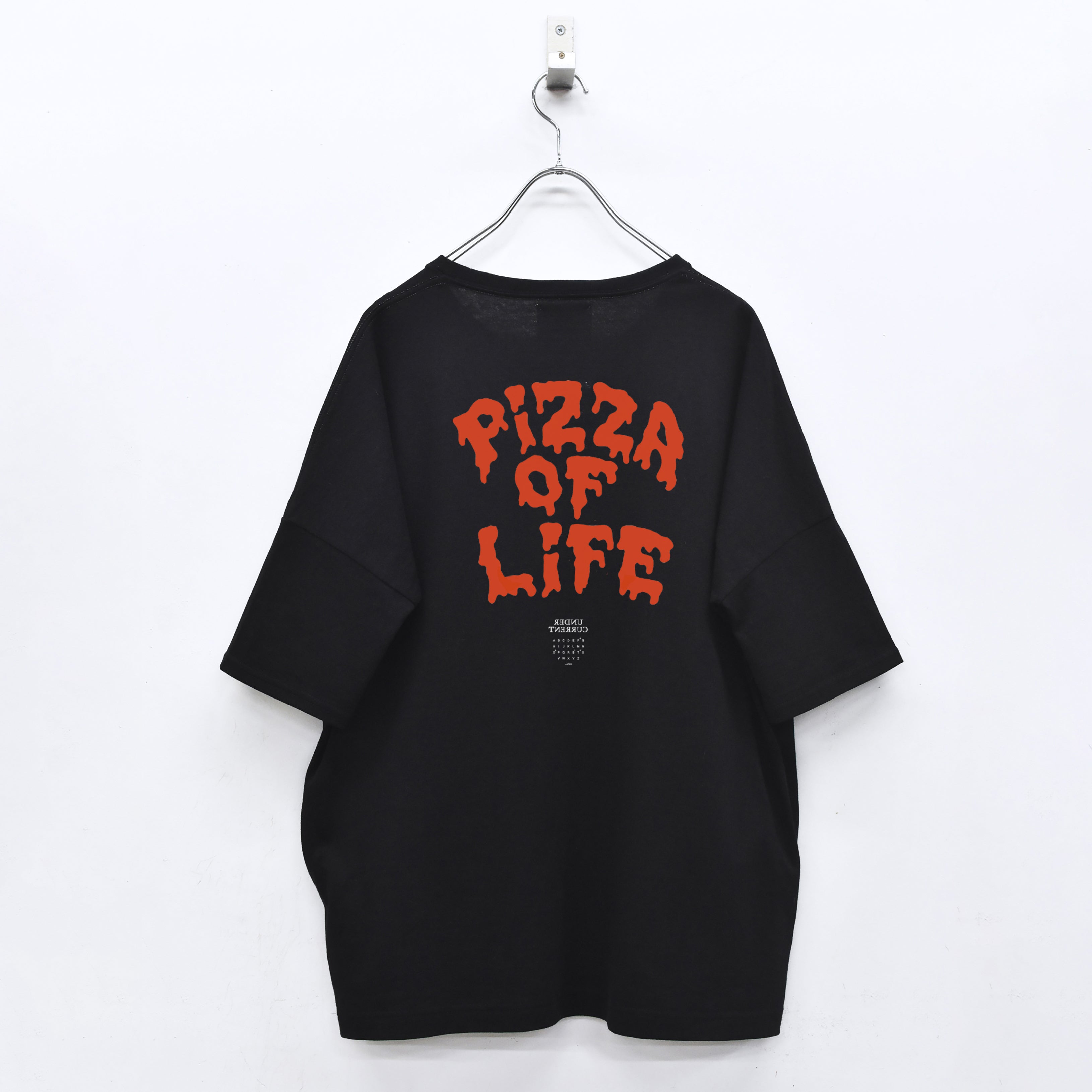 PIZZA OF LIFE T-SHIRT | Color_Black | No_sf25aw-21b_black【STOF_ストフ】【archive】