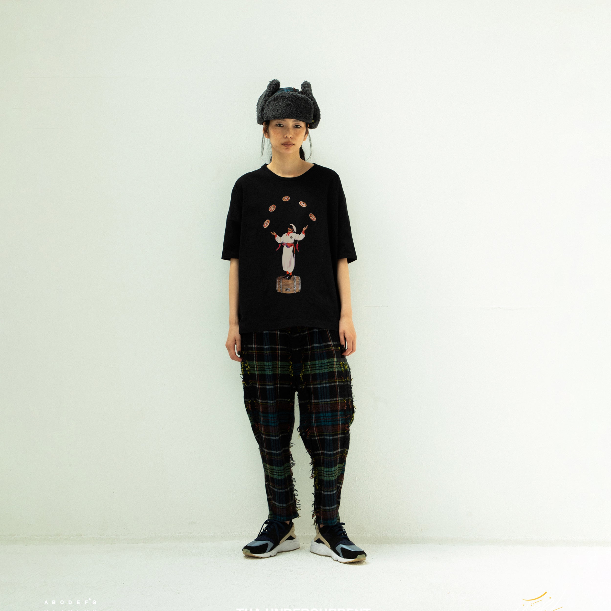 PIZZA OF LIFE T-SHIRT | Color_Black | No_sf25aw-21b_black【STOF_ストフ】【archive】