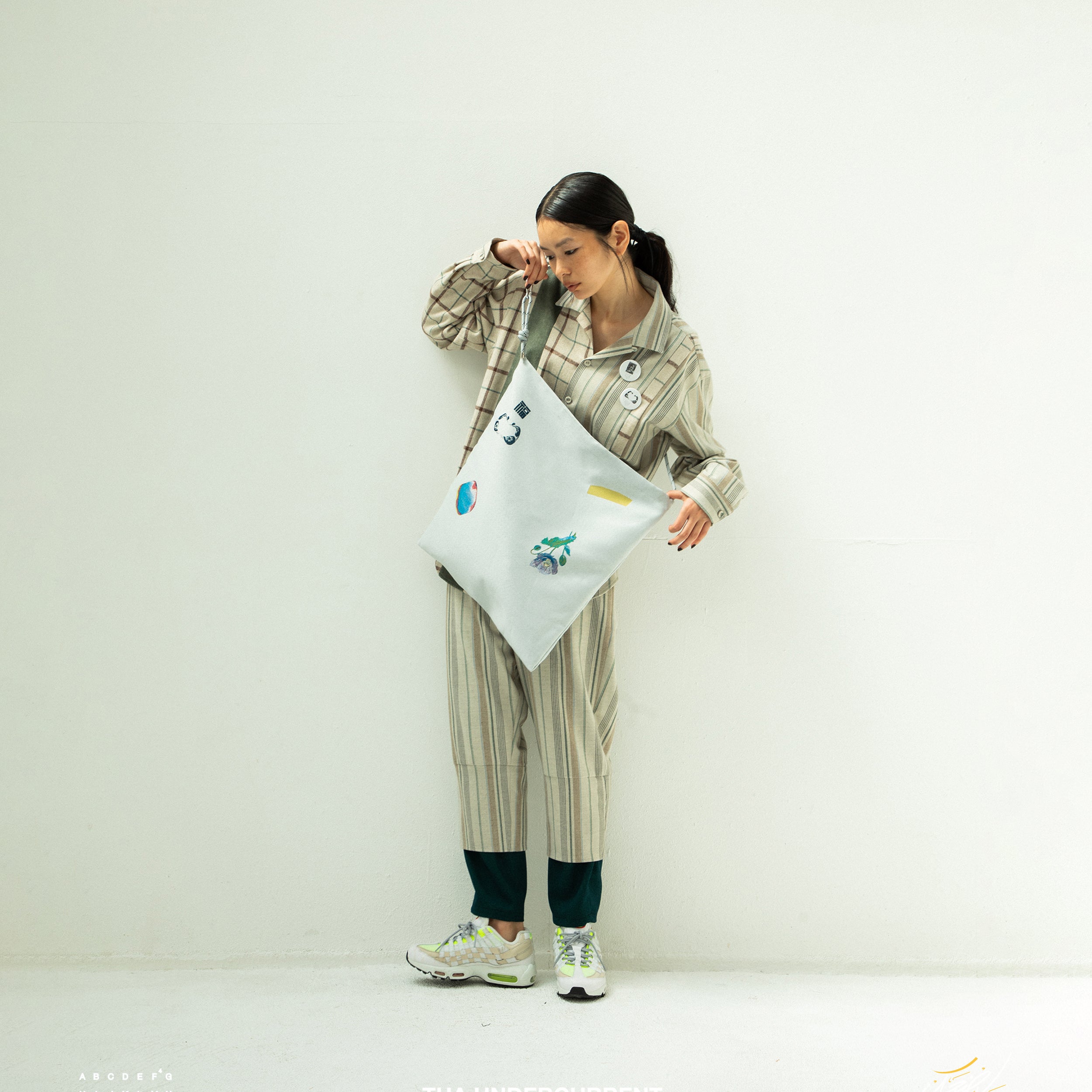 FLAGMENTS MIX RECORD BAG | Color_White | No_sf25aw-22_white【STOF_ストフ】