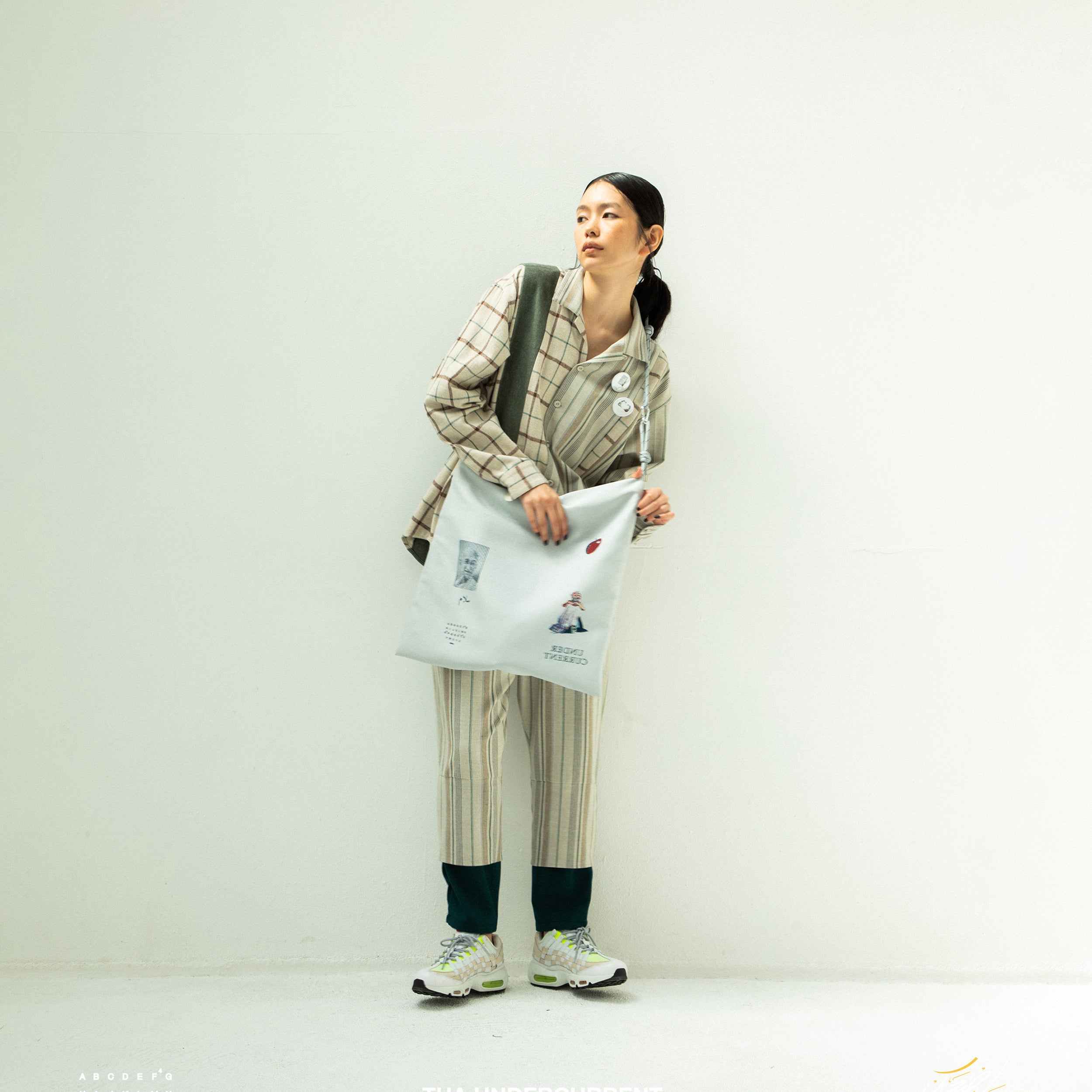 FLAGMENTS MIX RECORD BAG | Color_White | No_sf25aw-22_white【STOF_ストフ】