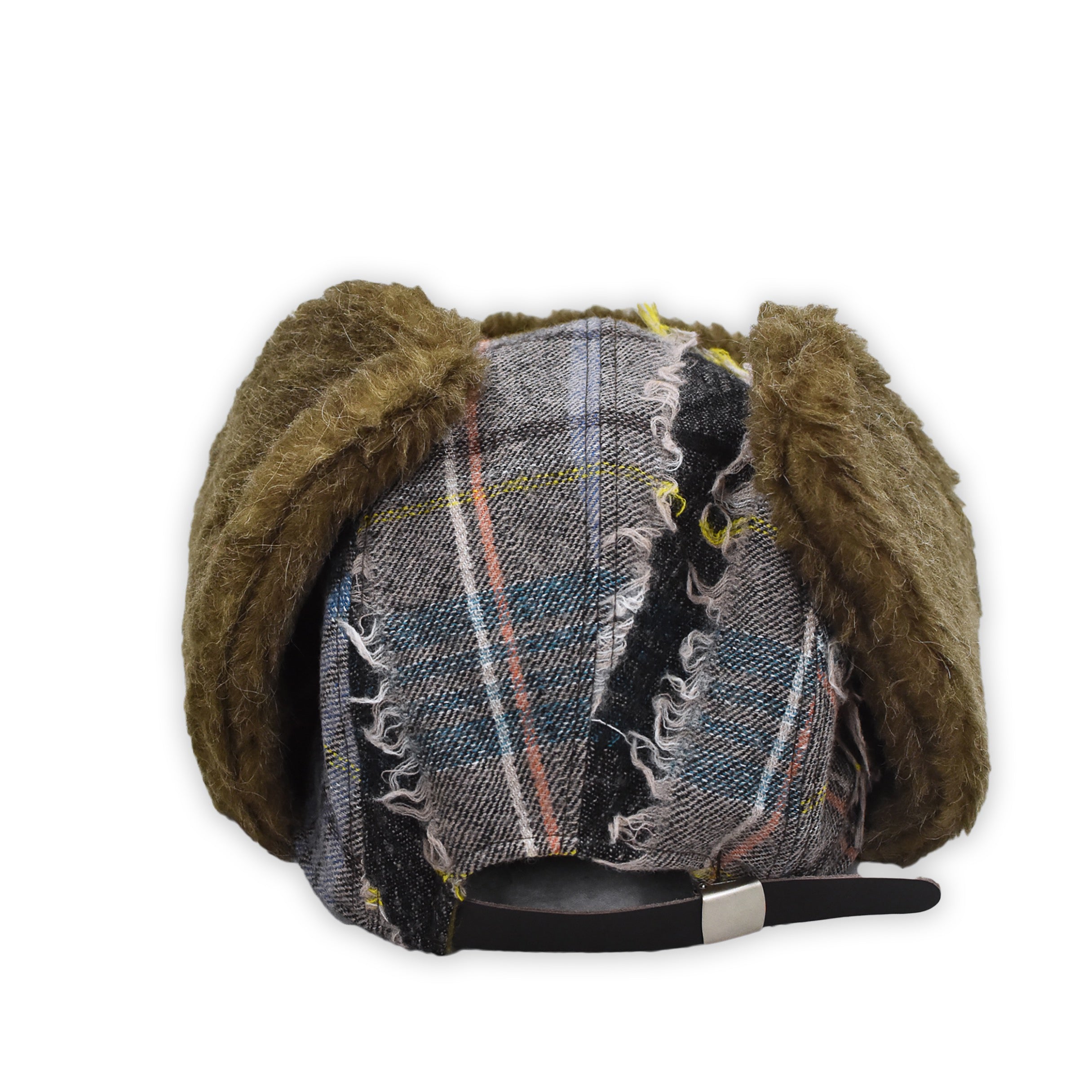 FRINGE WOOL CHECK RUSSIAN CAP | Color_Beige | No_sf25aw-23_beige【STOF_ストフ】【入荷予定アイテム・入荷連絡可能】