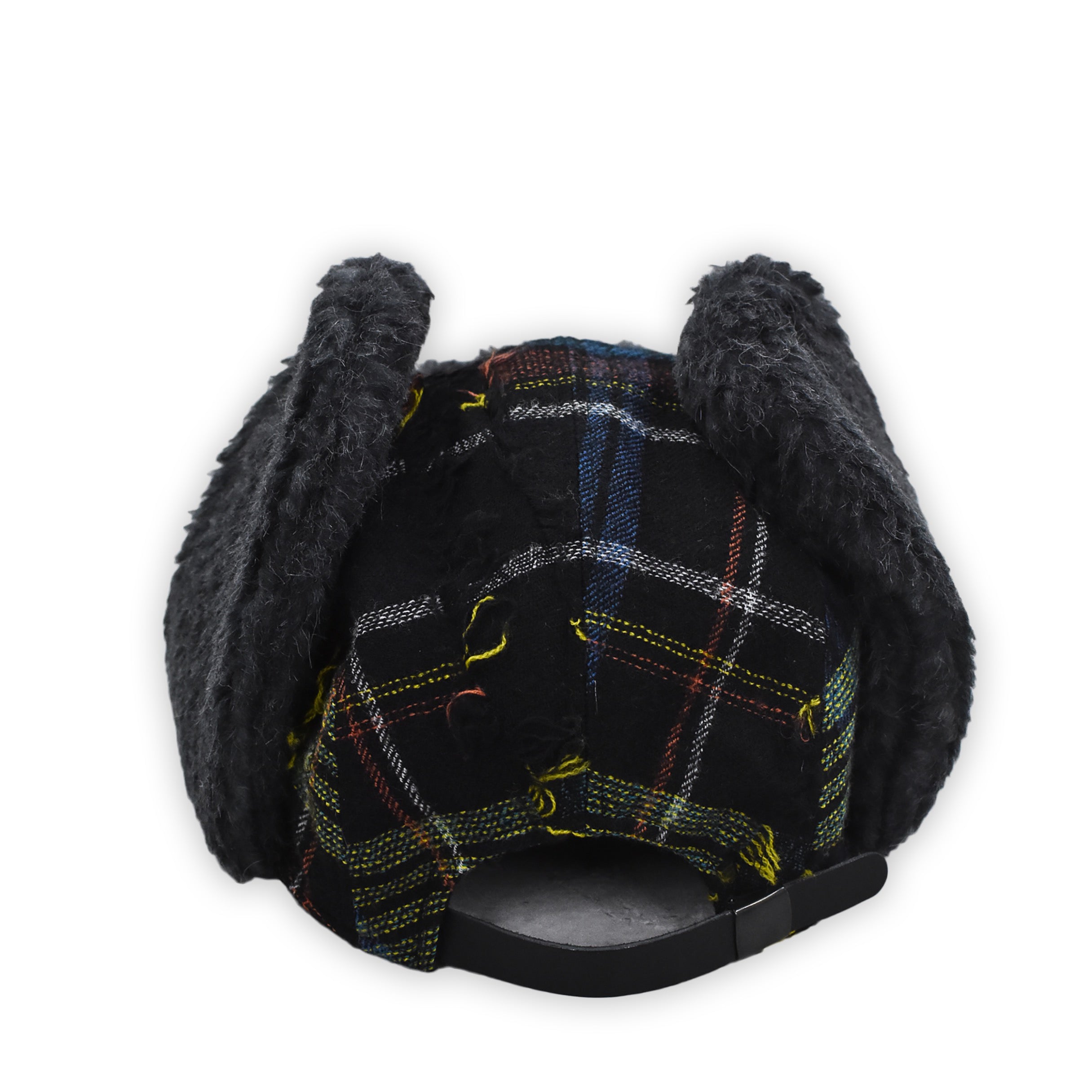 FRINGE WOOL CHECK RUSSIAN CAP | Color_Black | No_sf25aw-23_black【STOF_ストフ】【入荷予定アイテム・入荷連絡可能】