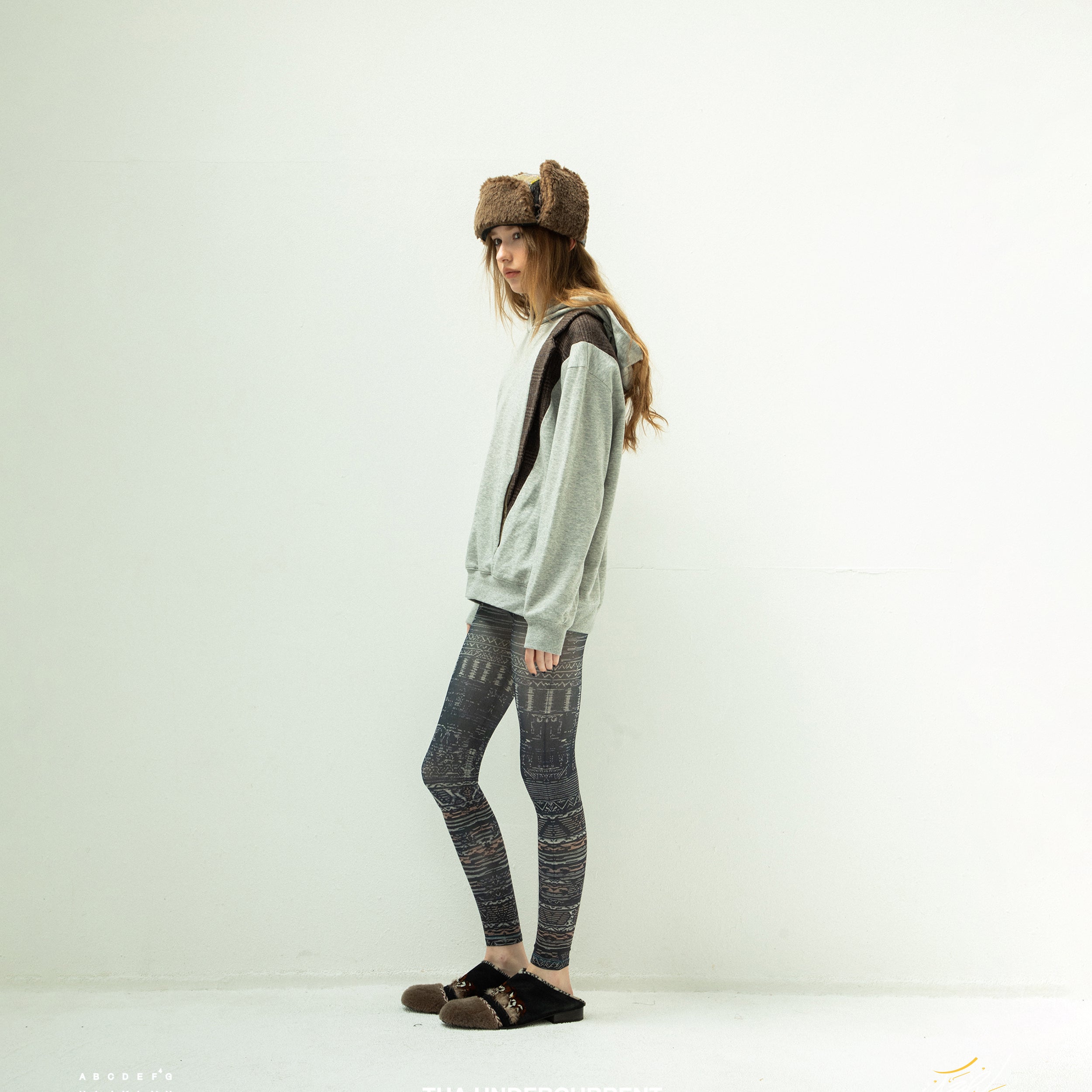 UNDERCURRENT LEGGINS | Color_Folklore | No_sf25aw-24_folklore【STOF_ストフ】【ネコポス選択可能】
