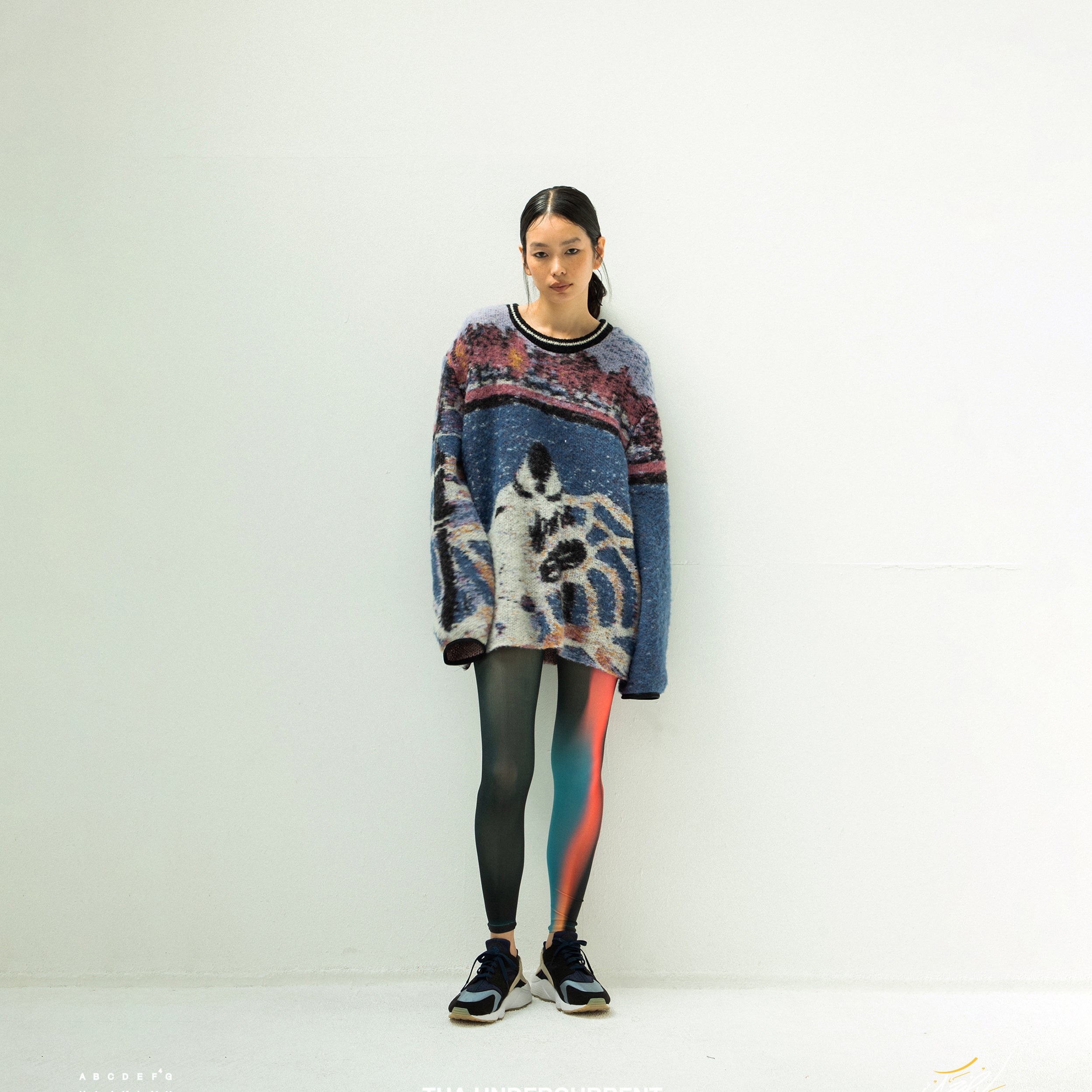 UNDERCURRENT LEGGINS | Color_Gradation | No_sf25aw-24_gradation【STOF_ストフ】【ネコポス選択可能】