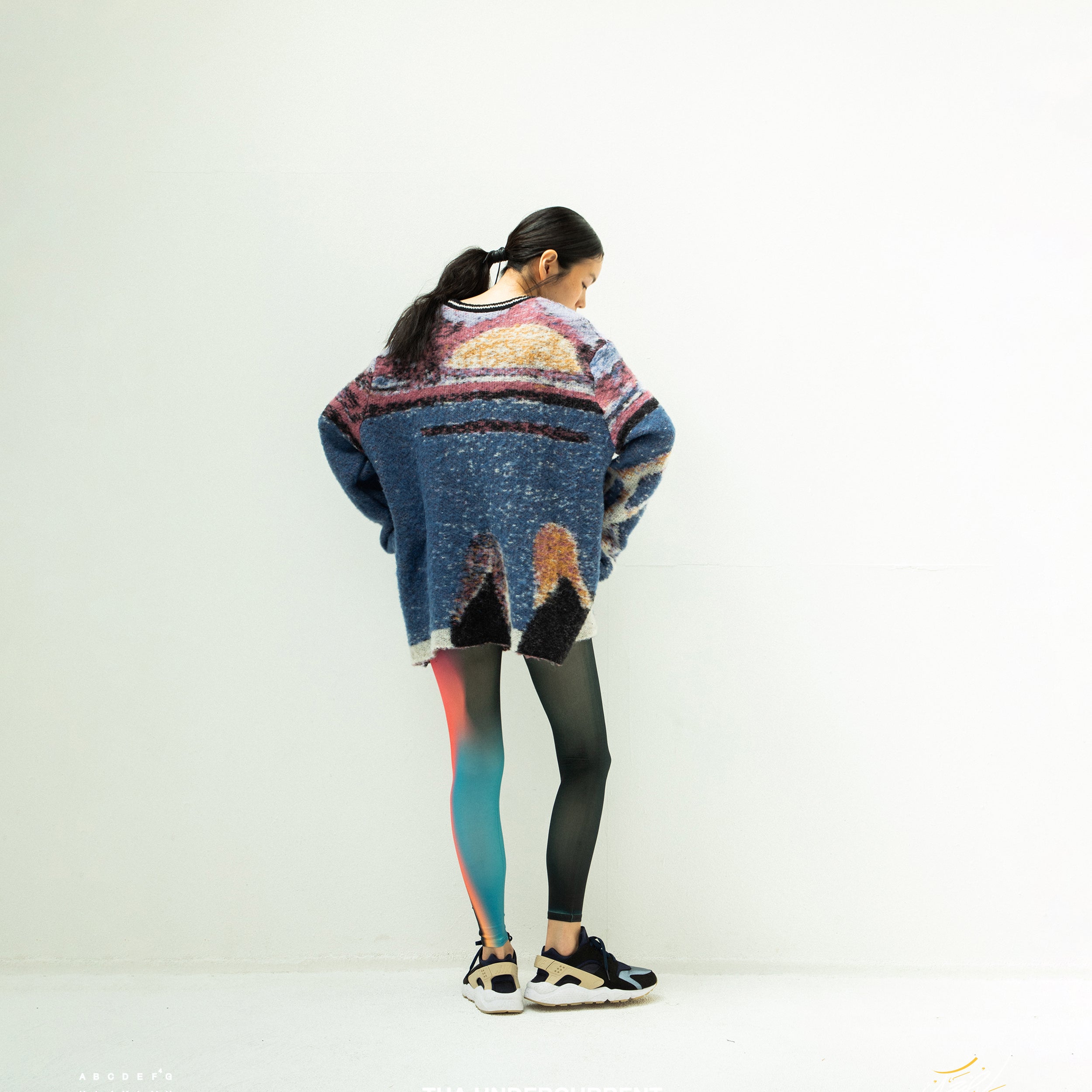 UNDERCURRENT LEGGINS | Color_Gradation | No_sf25aw-24_gradation【STOF_ストフ】【ネコポス選択可能】