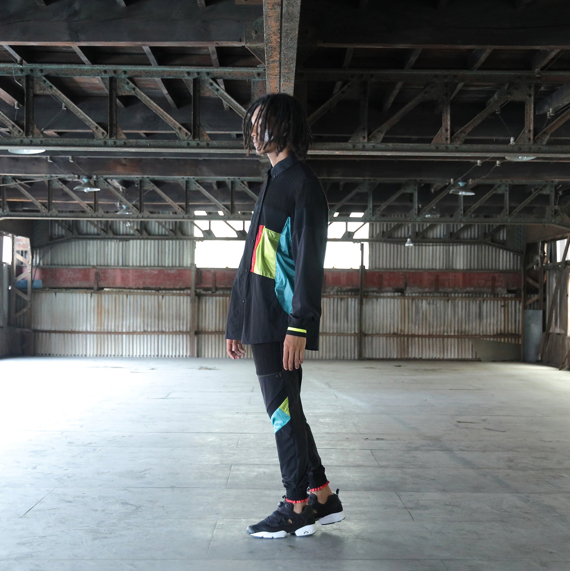 SF25SS-03_Black | Mash Shirt Jacket | Color:Black【STOF_ストフ】【archive】