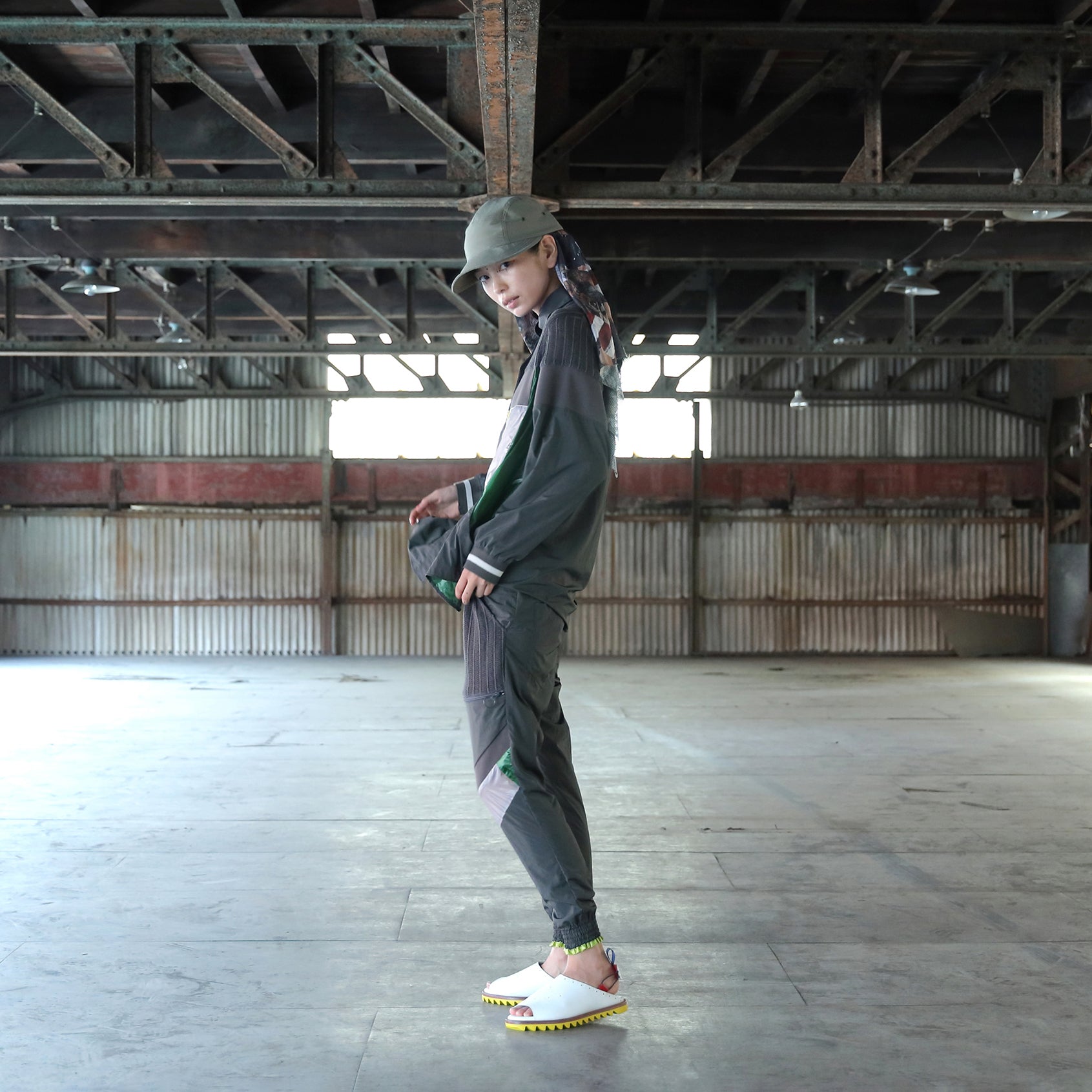 SF25SS-03_Charcoal | Mash Shirt Jacket | Color:Charcoal【STOF_ストフ】【archive】