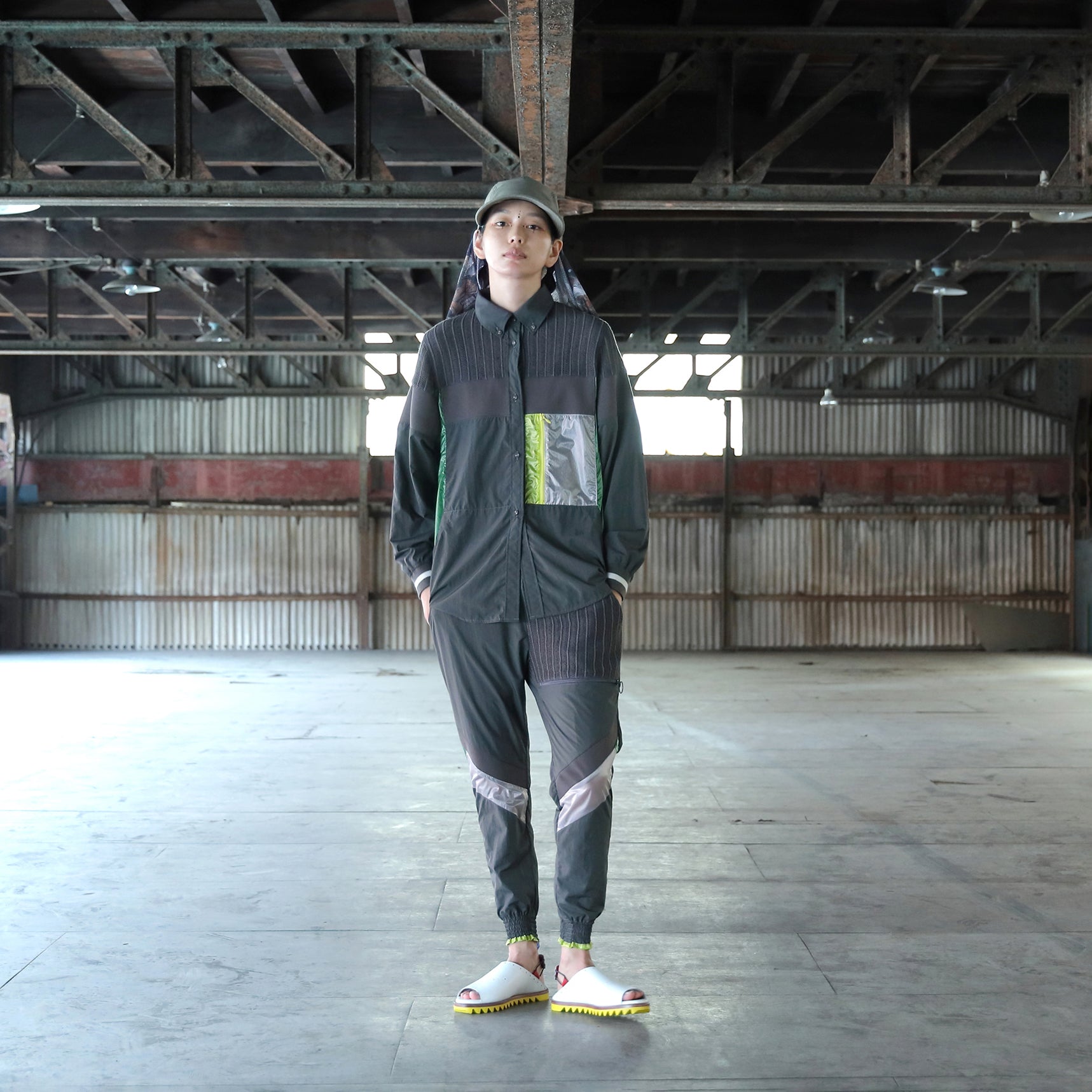 SF25SS-04_Charcoal | Mash Track Pants | Color:Charcoal【STOF_ストフ】【archive】