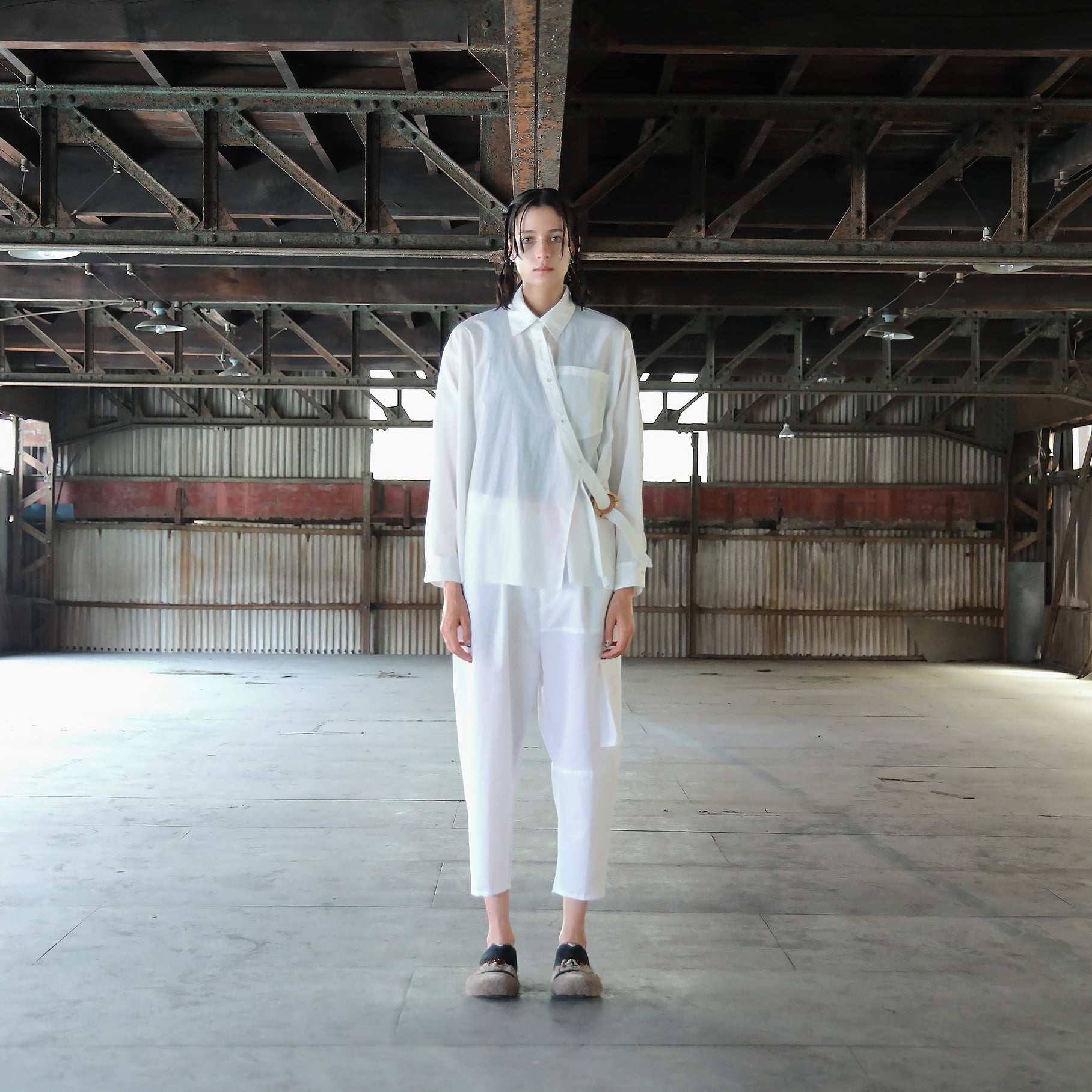 SF25SS-05_White | 37.5® SAMUE Shirt | Color:White【STOF_ストフ】【archive】