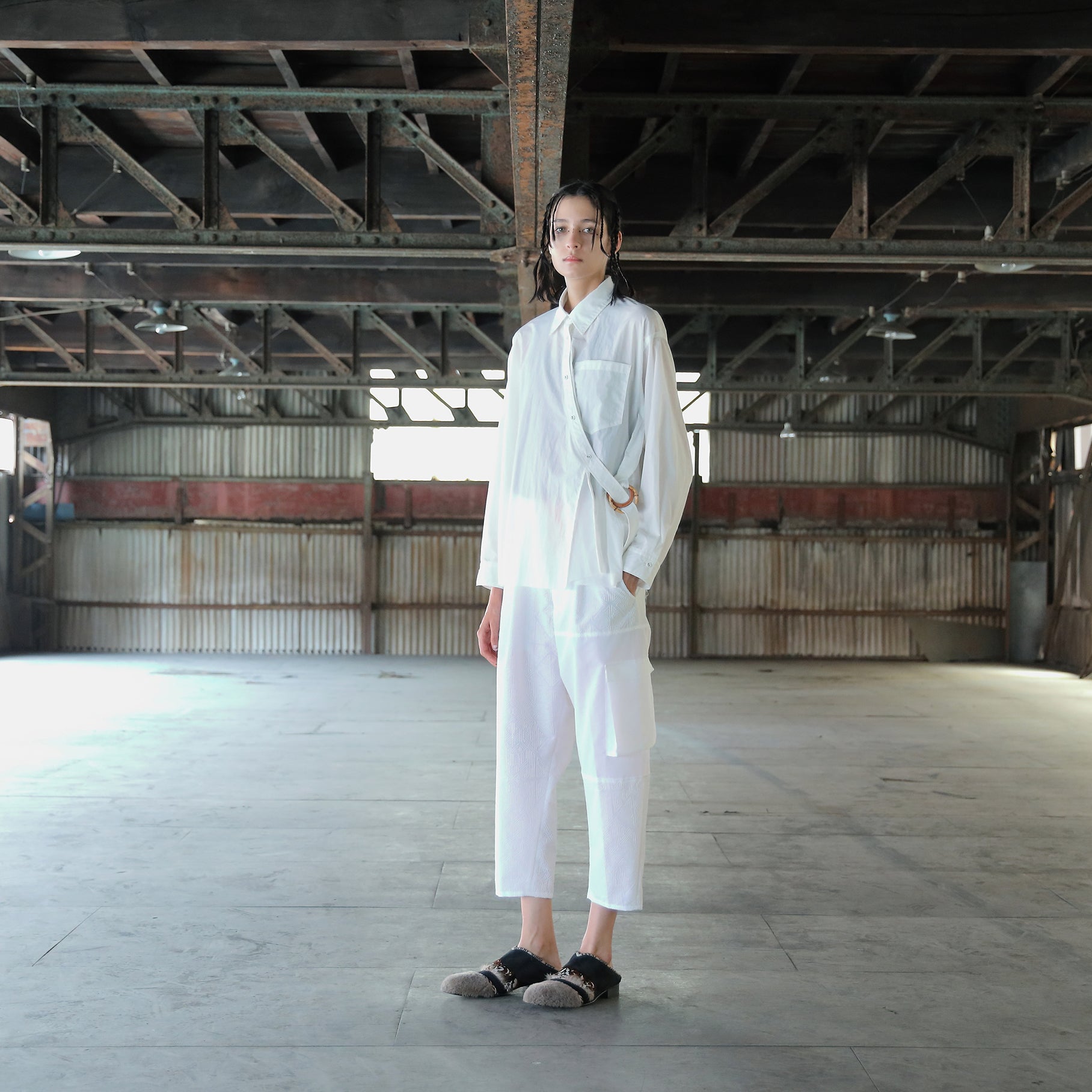 SF25SS-05_White | 37.5® SAMUE Shirt | Color:White【STOF_ストフ】【archive】
