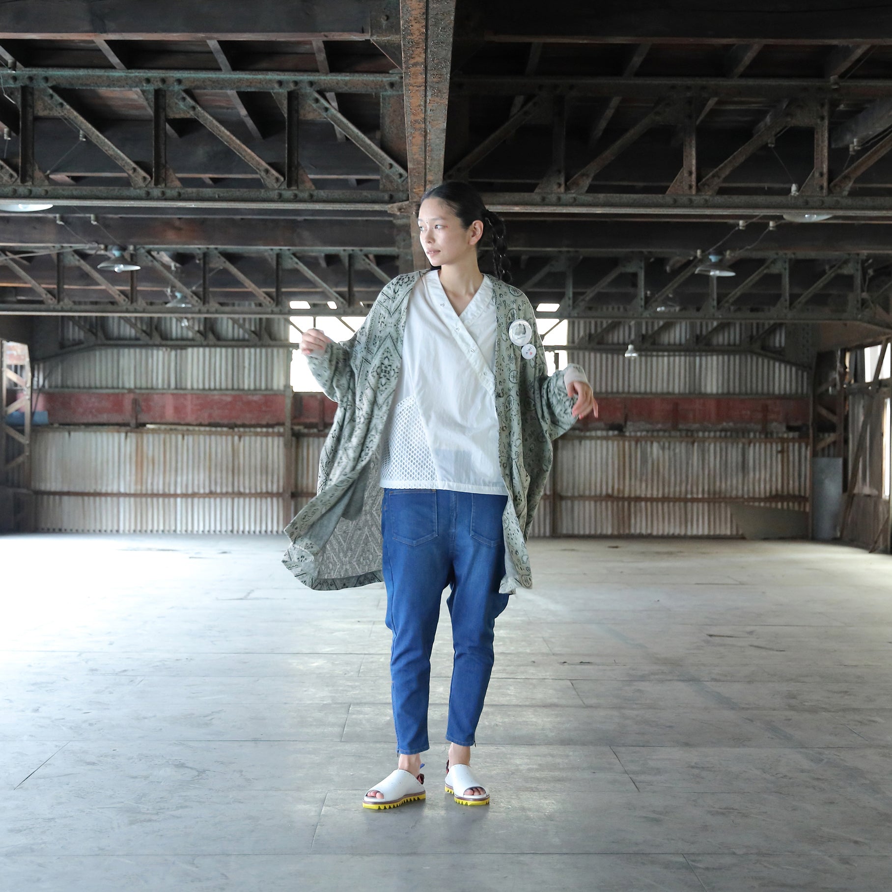 SF25SS-16_Beige | Bandana JQ Cardigan | Color:Beige【STOF_ストフ】