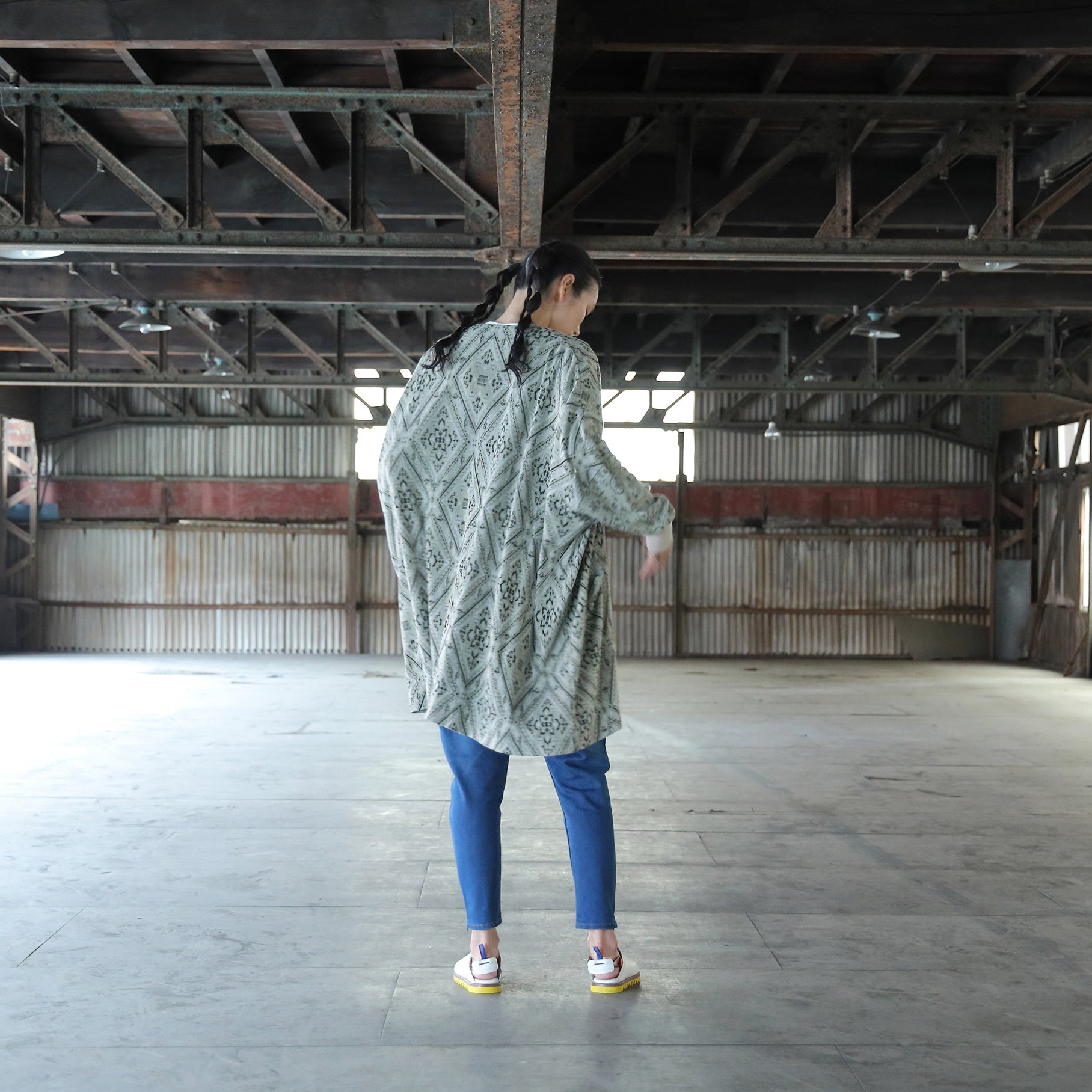 SF25SS-16_Beige | Bandana JQ Cardigan | Color:Beige【STOF_ストフ】