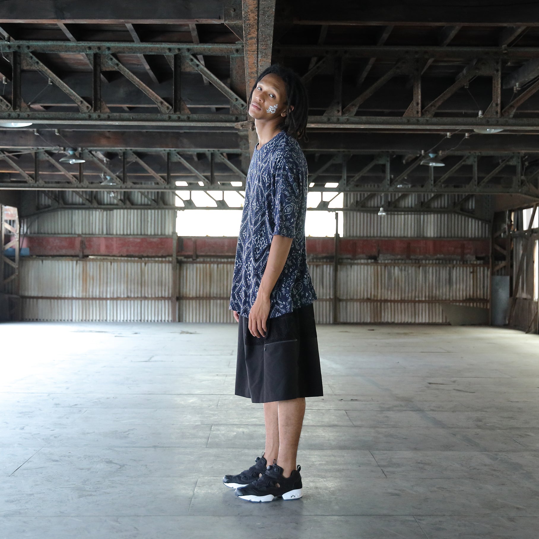 SF25SS-17_Navy | Bandana JQ BIG Tee | Color:Navy【STOF_ストフ】【archive】