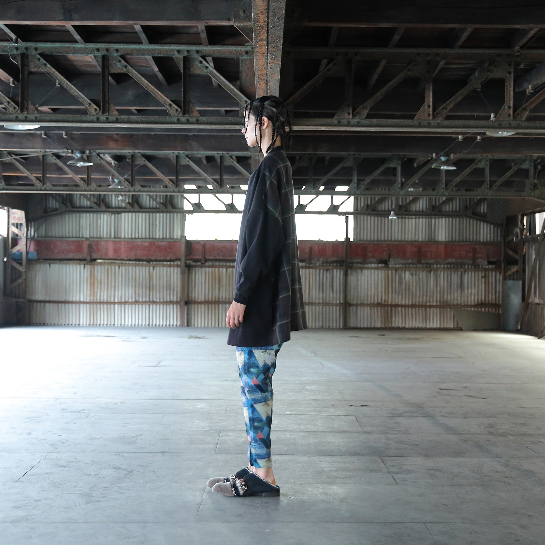 SF25SS-21A_Black | Edition Embroi L/S Tee | Color:Black【STOF_ストフ】