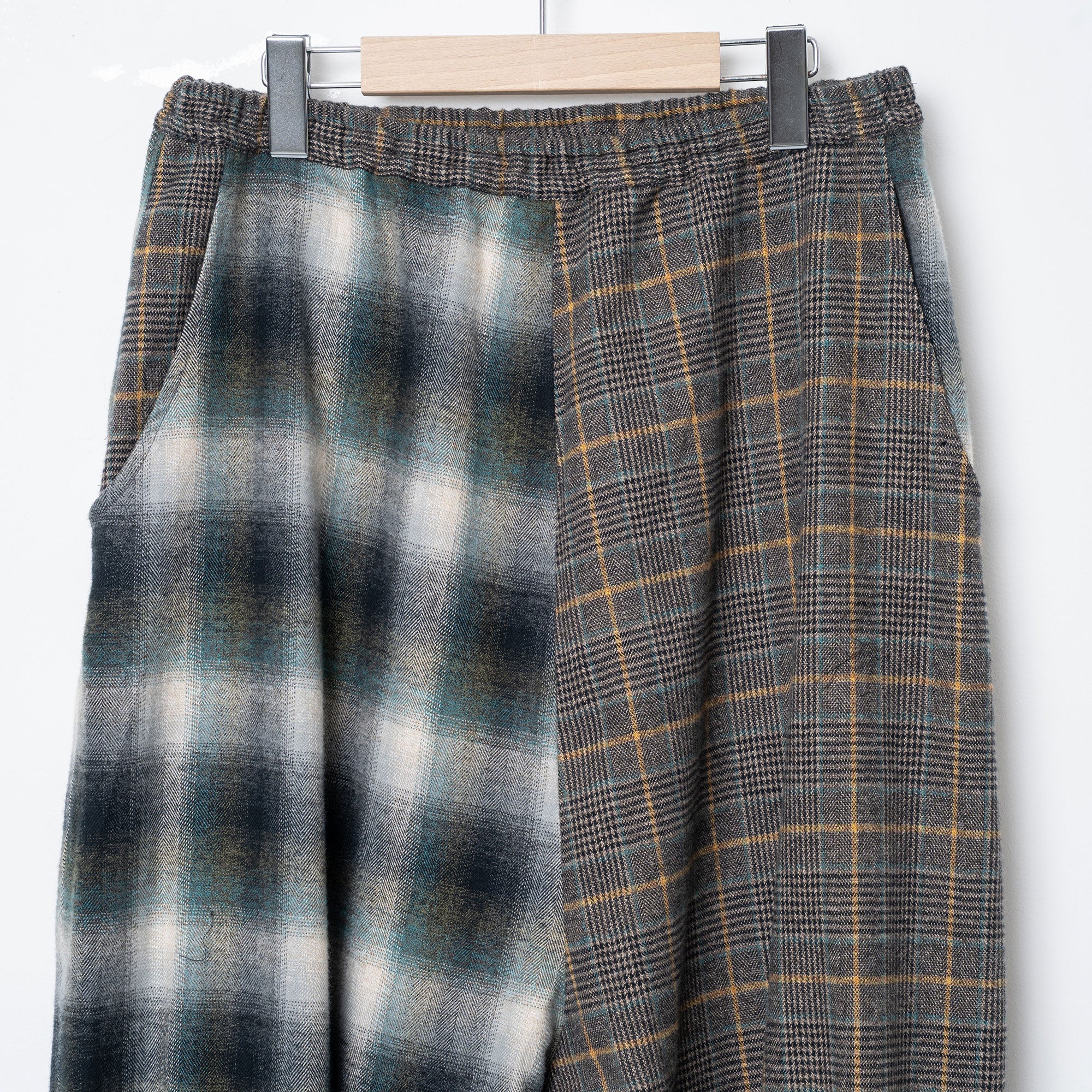 Half flannel check Wide Pants – Grey | STOF | 入荷予定アイテム