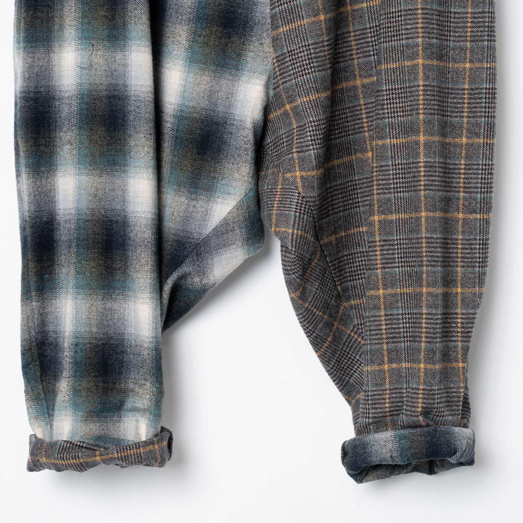 Half flannel check Wide Pants – Grey | STOF | 入荷予定アイテム