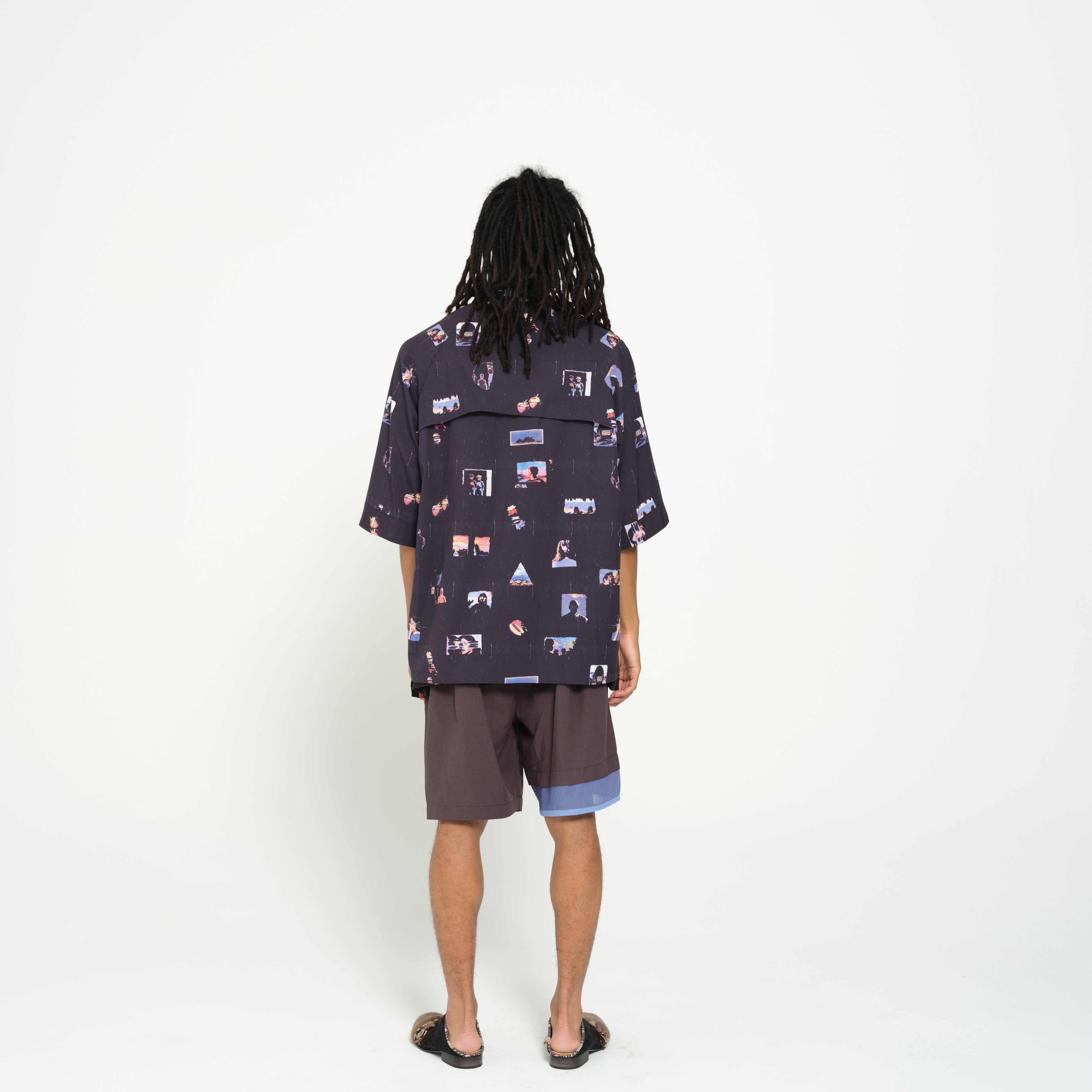 PEDESTRIAN OVERSIZED SHIRT | Color_Black | No_SF26SS-03_Black【STOF_ストフ】【入荷予定アイテム・入荷連絡可能】