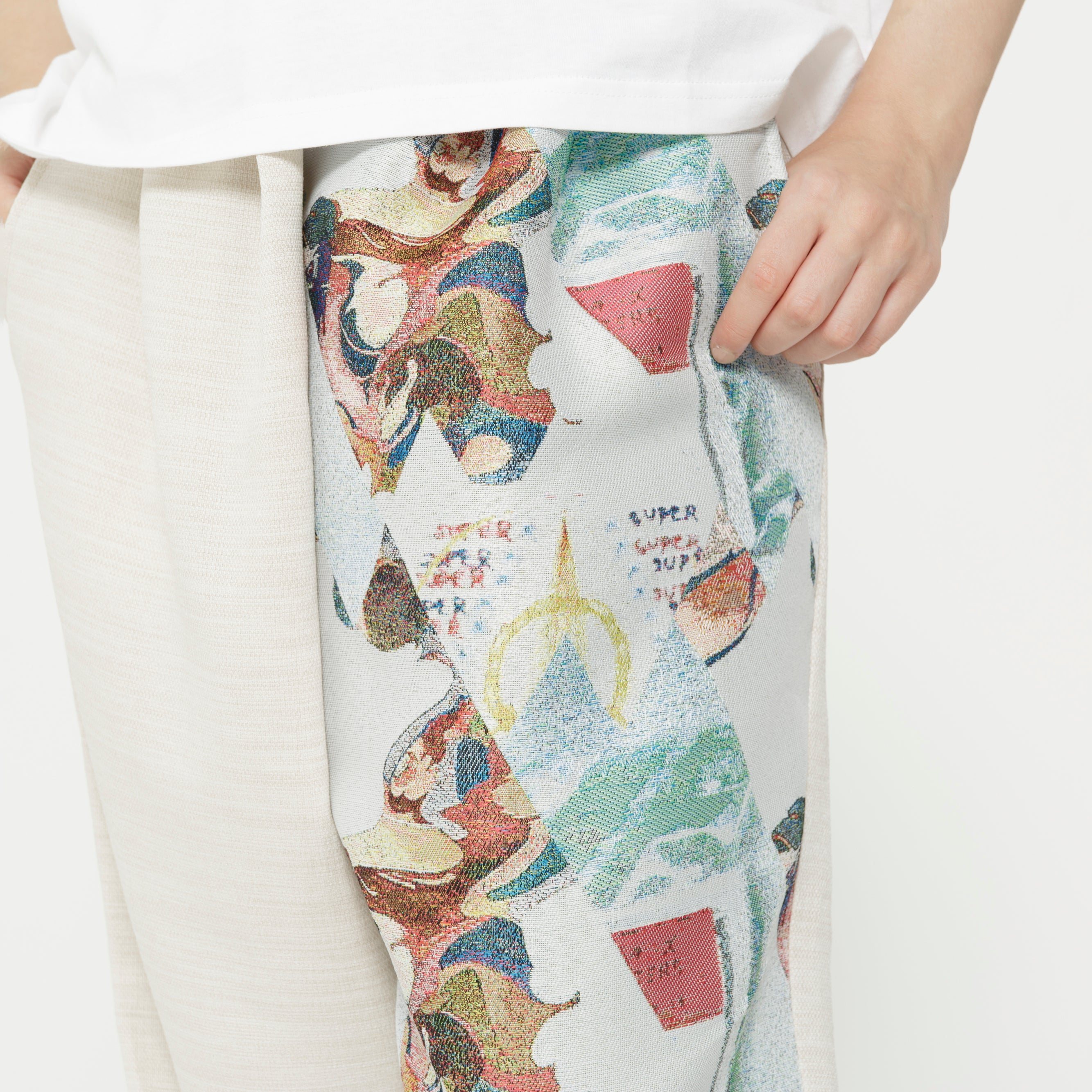 BORDERLESS JQ PANTS | Color_White | No_SF26SS-08_White【STOF_ストフ】【入荷予定アイテム・入荷連絡可能】