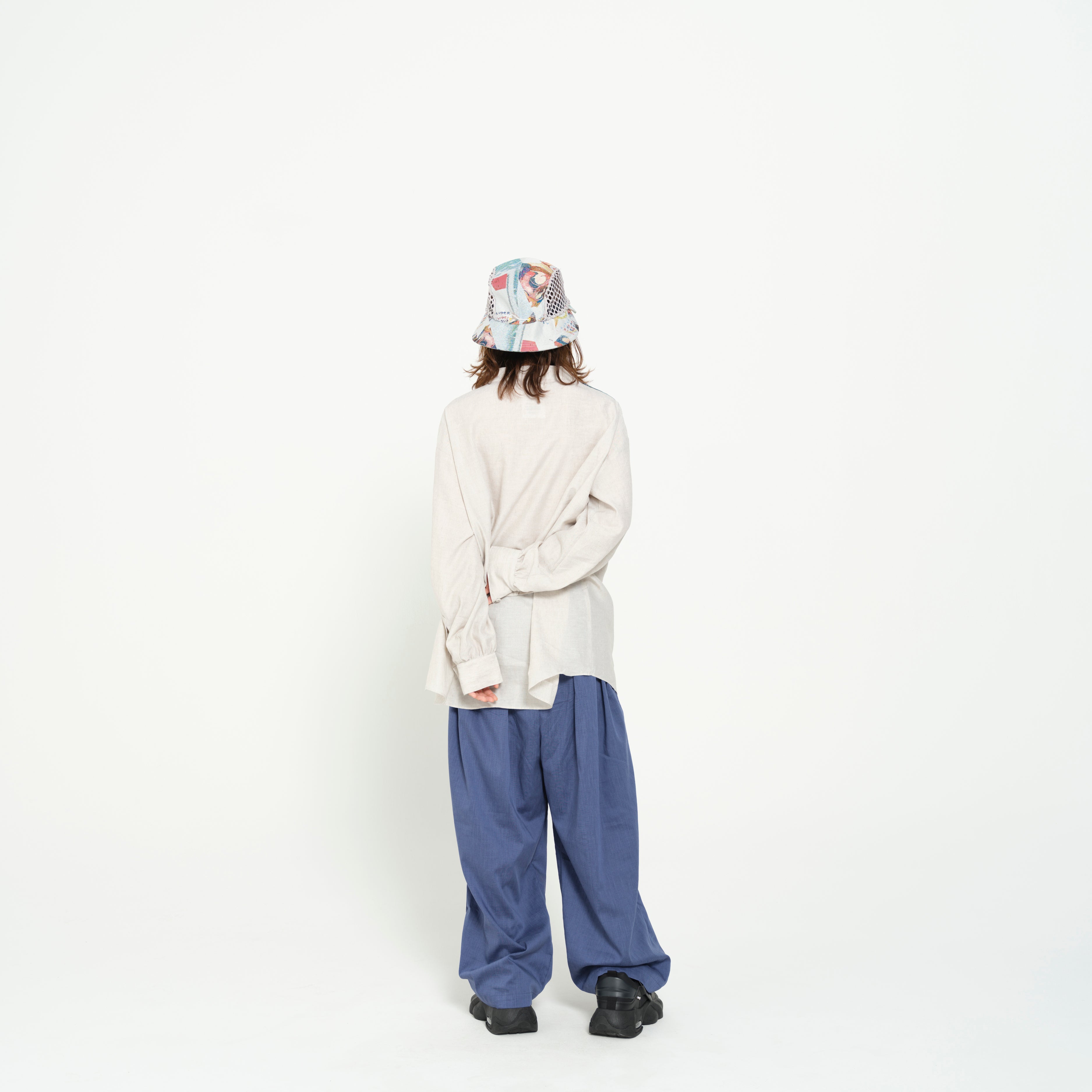 BORDERLESS JQ 2WAY CAP | Color_White | No_SF26SS-09_White【STOF_ストフ】【入荷予定アイテム・入荷連絡可能】