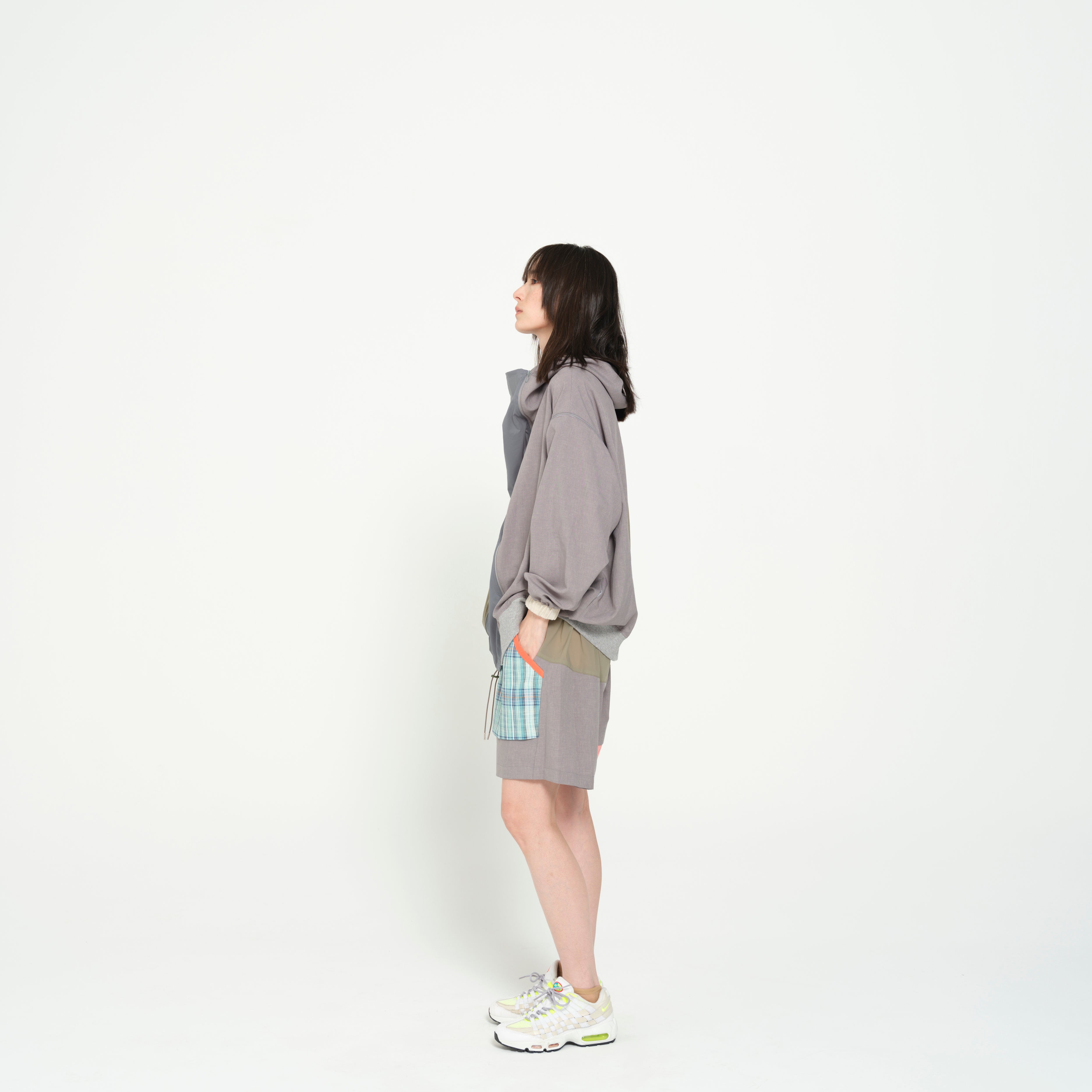 MNEELYTITN-GSHCIROTLSOR 3WAY HOODIE JACKET | Color_Grey | No_SF26SS-11_Grey【STOF_ストフ】【入荷予定アイテム・入荷連絡可能】