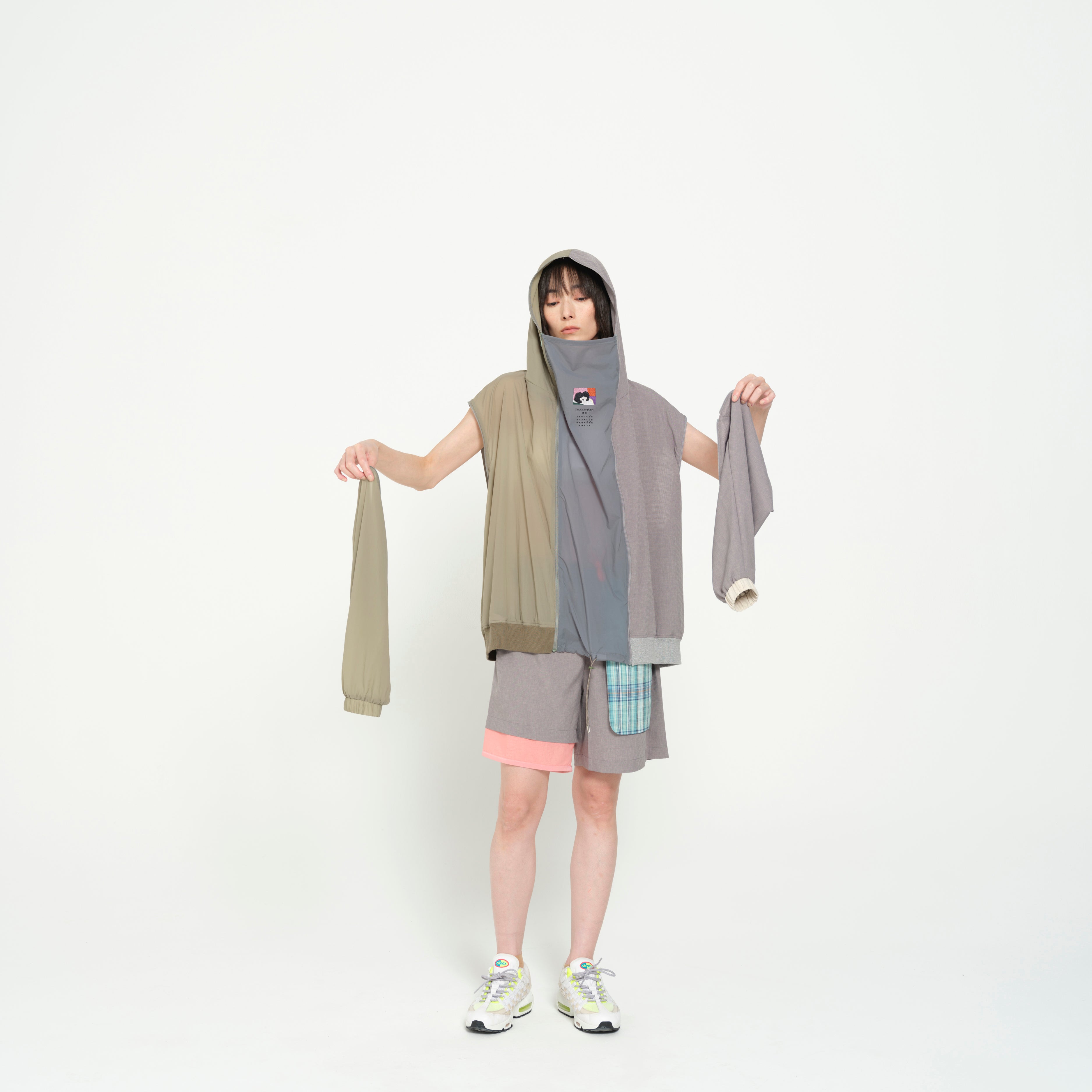 MNEELYTITN-GSHCIROTLSOR 3WAY HOODIE JACKET | Color_Grey | No_SF26SS-11_Grey【STOF_ストフ】【入荷予定アイテム・入荷連絡可能】