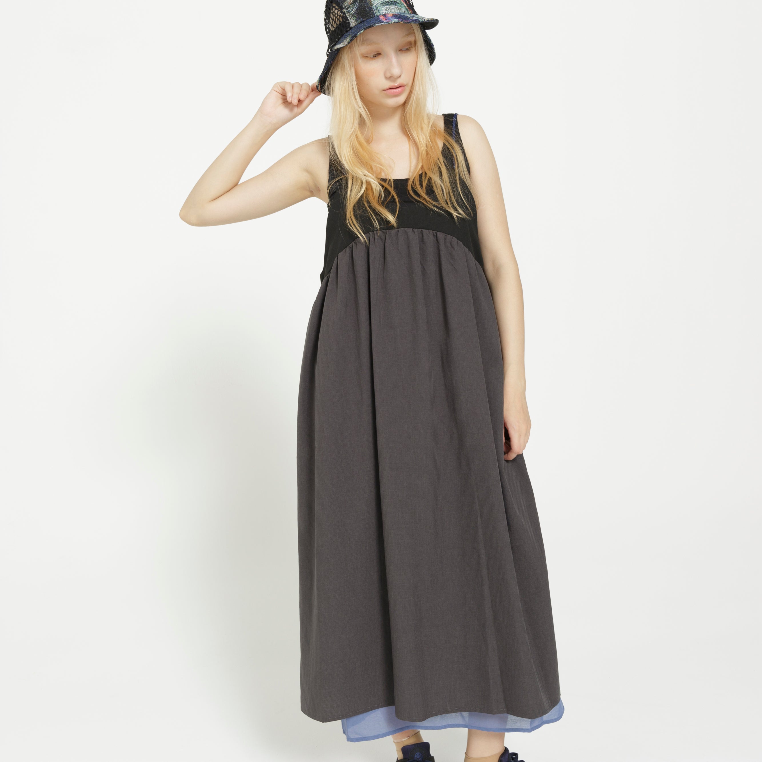 MELTING COLOR ONE-PIECE | Color_Black | No_SF26SS-12_Black【STOF_ストフ】【入荷予定アイテム・入荷連絡可能】