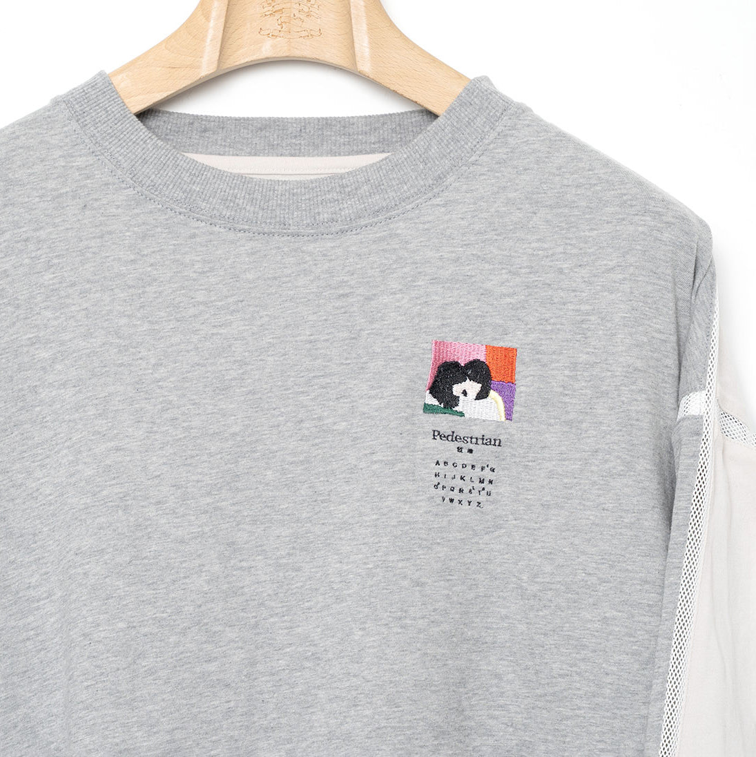 COMPLEXITY BORDER L/S TEE | Color_Grey | No_SF26SS-13_Grey【STOF_ストフ】【入荷予定アイテム・入荷連絡可能】