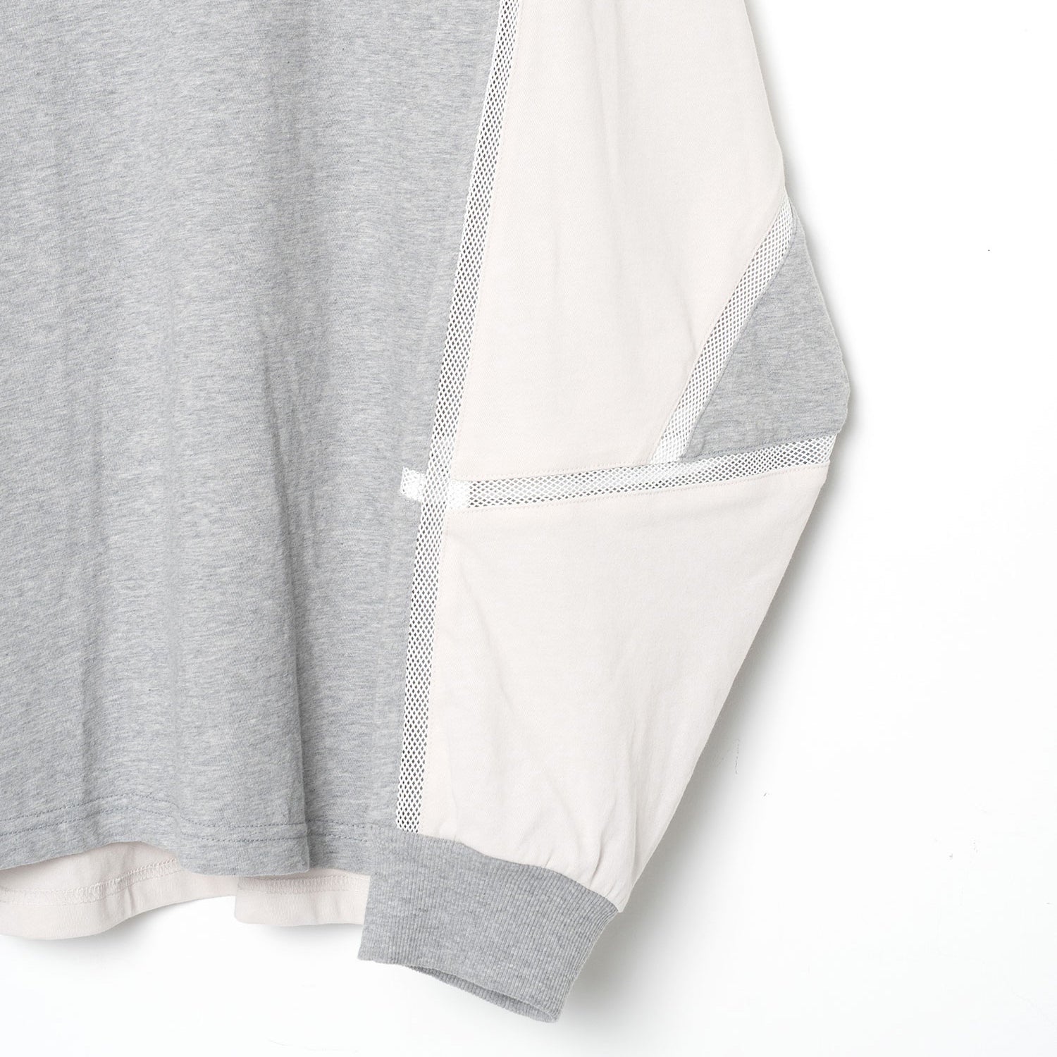 COMPLEXITY BORDER L/S TEE | Color_Grey | No_SF26SS-13_Grey【STOF_ストフ】【入荷予定アイテム・入荷連絡可能】